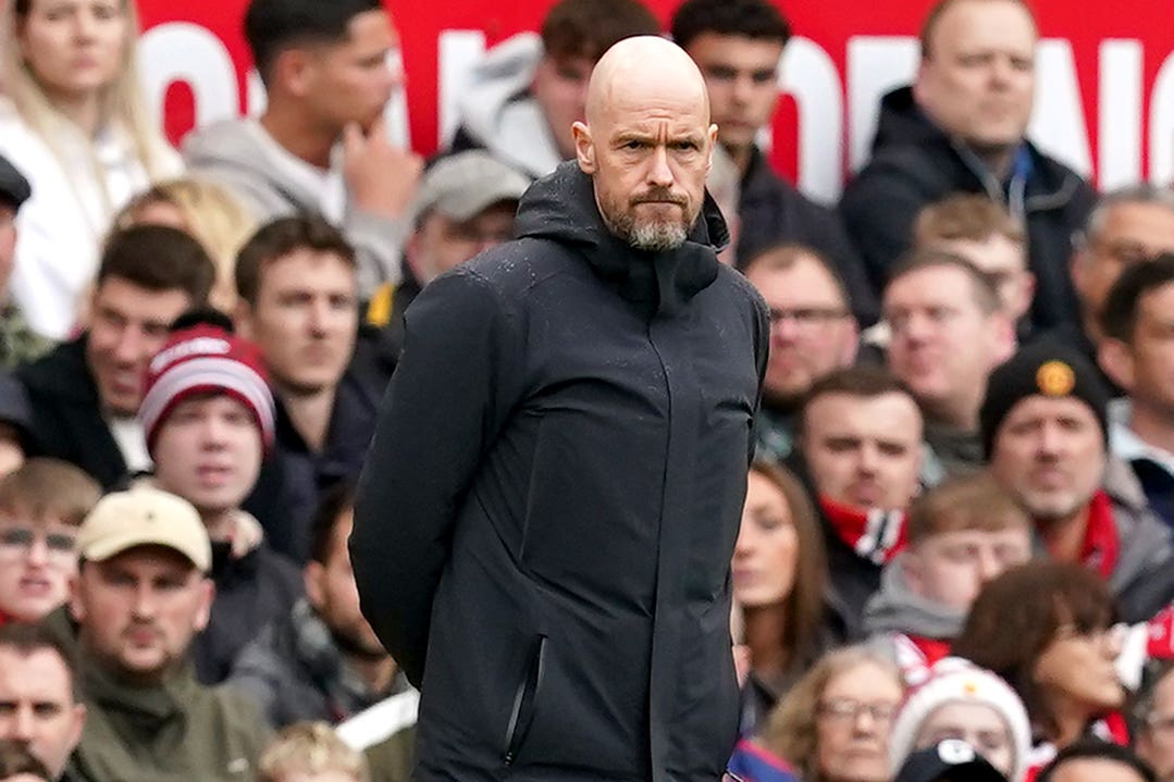 Erik ten Hag’s Manchester United are sixth in the Premier League (Martin Rickett/PA)