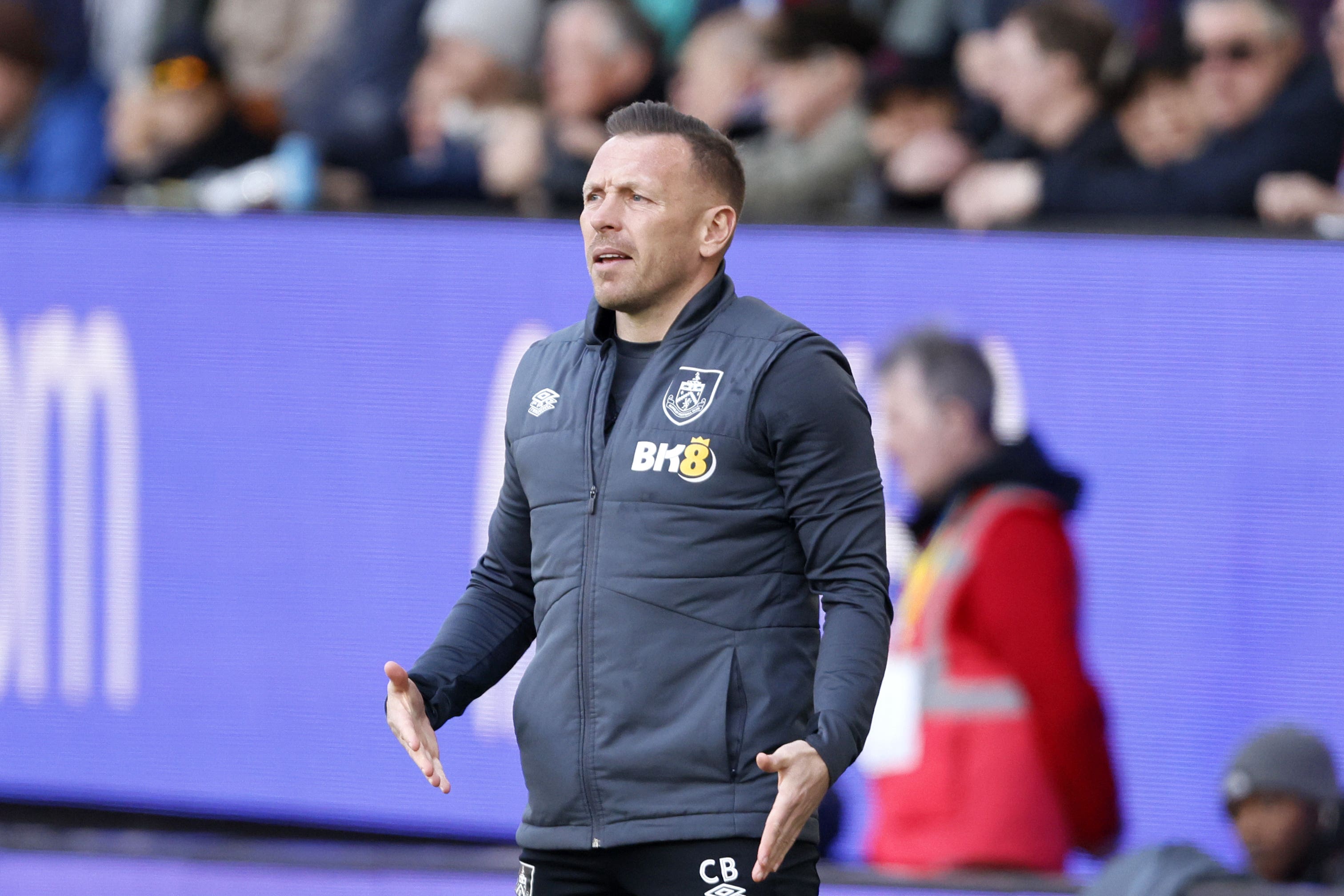 Craig Bellamy watches Burnley take on Brighton (Richard Sellers/PA).