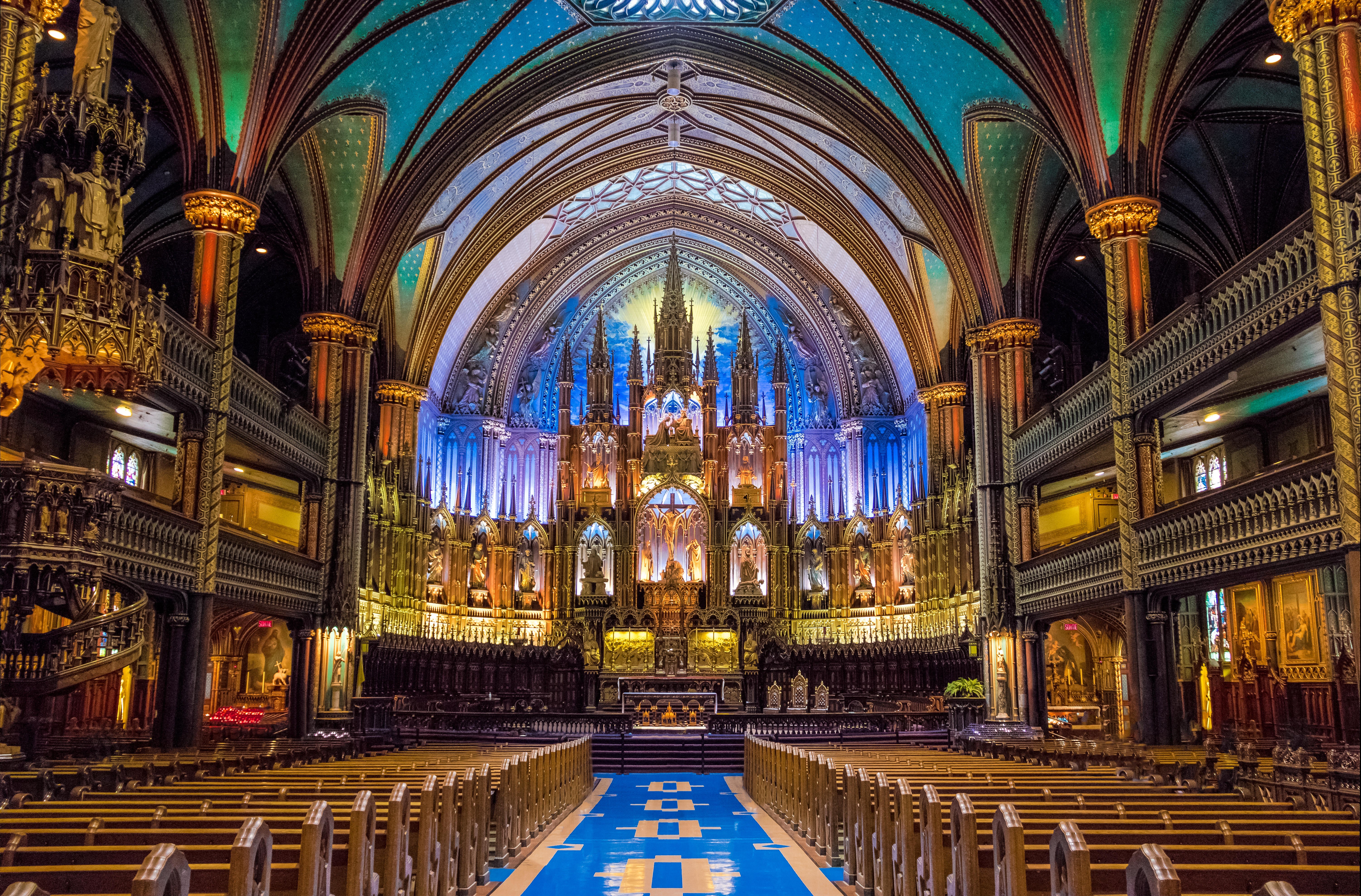 The highlight of Old Montreal is the Gothic revival treasure Notre Dame Basilica