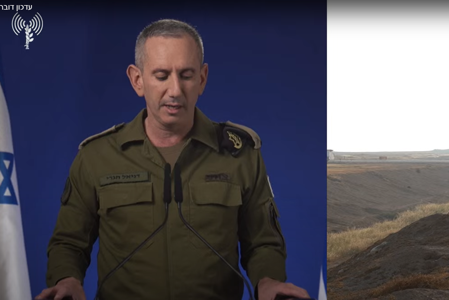 Israeli military spokesperson Rear Admiral Daniel Hagari