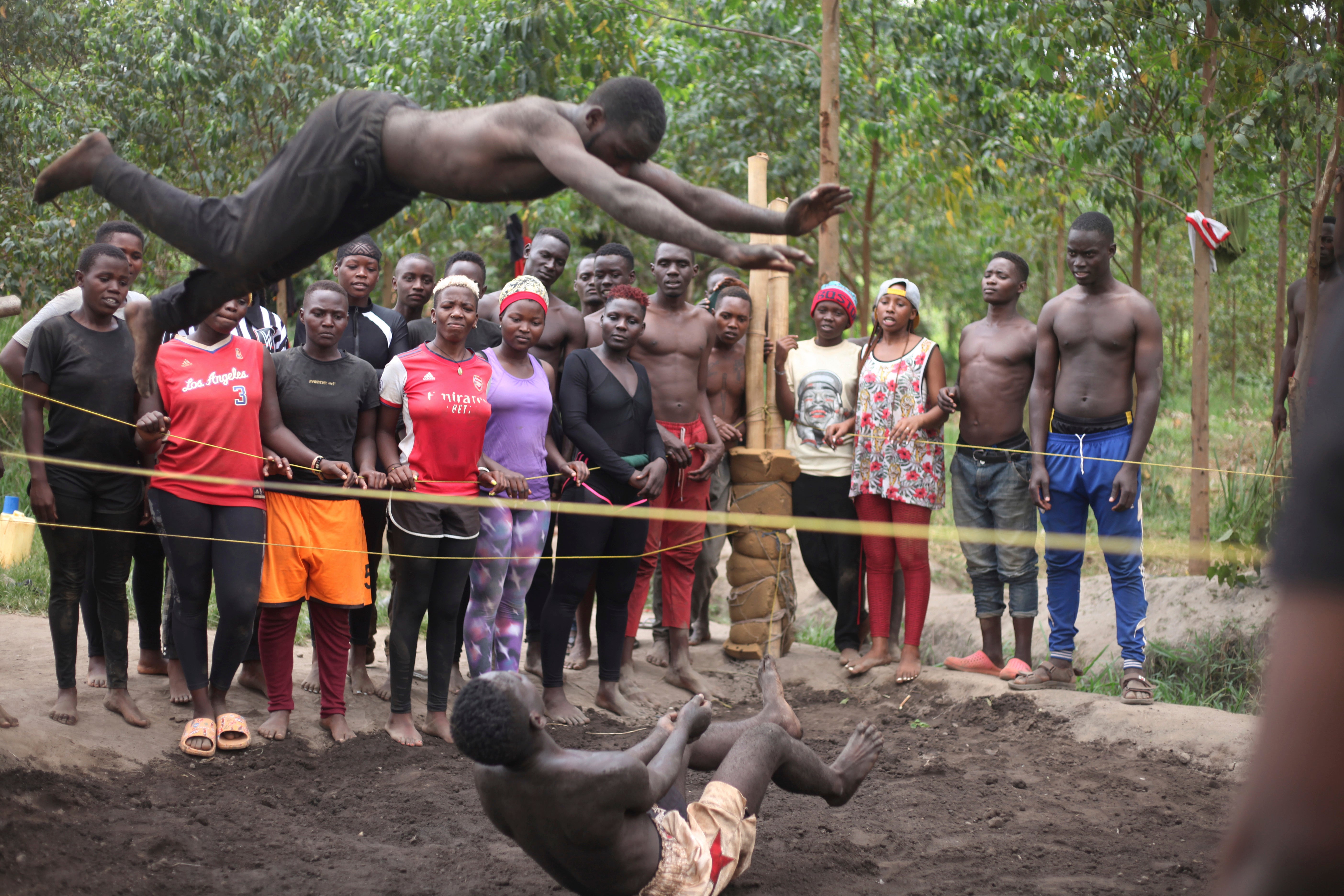 Uganda Mud Wrestling