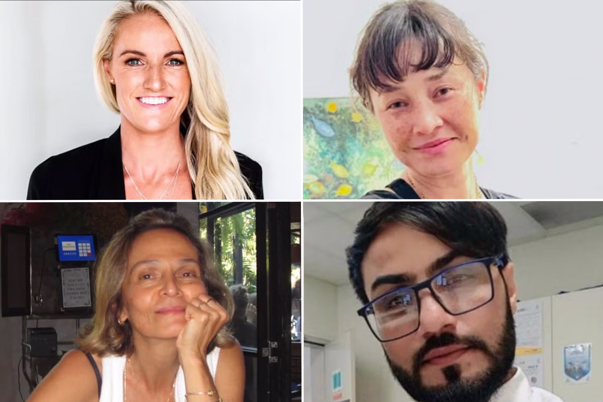 Sydney attack victims Ashlee Good, Jade Young, Pikria Darchia and Faraz Tahir