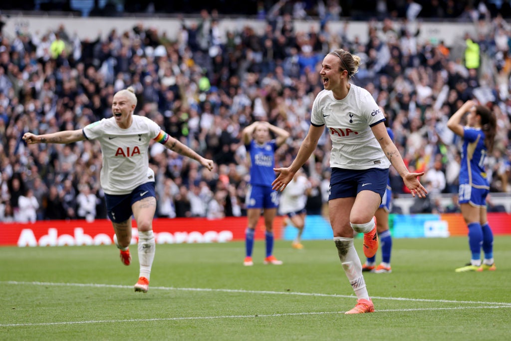 Thomas celebrates Tottenham’s winner