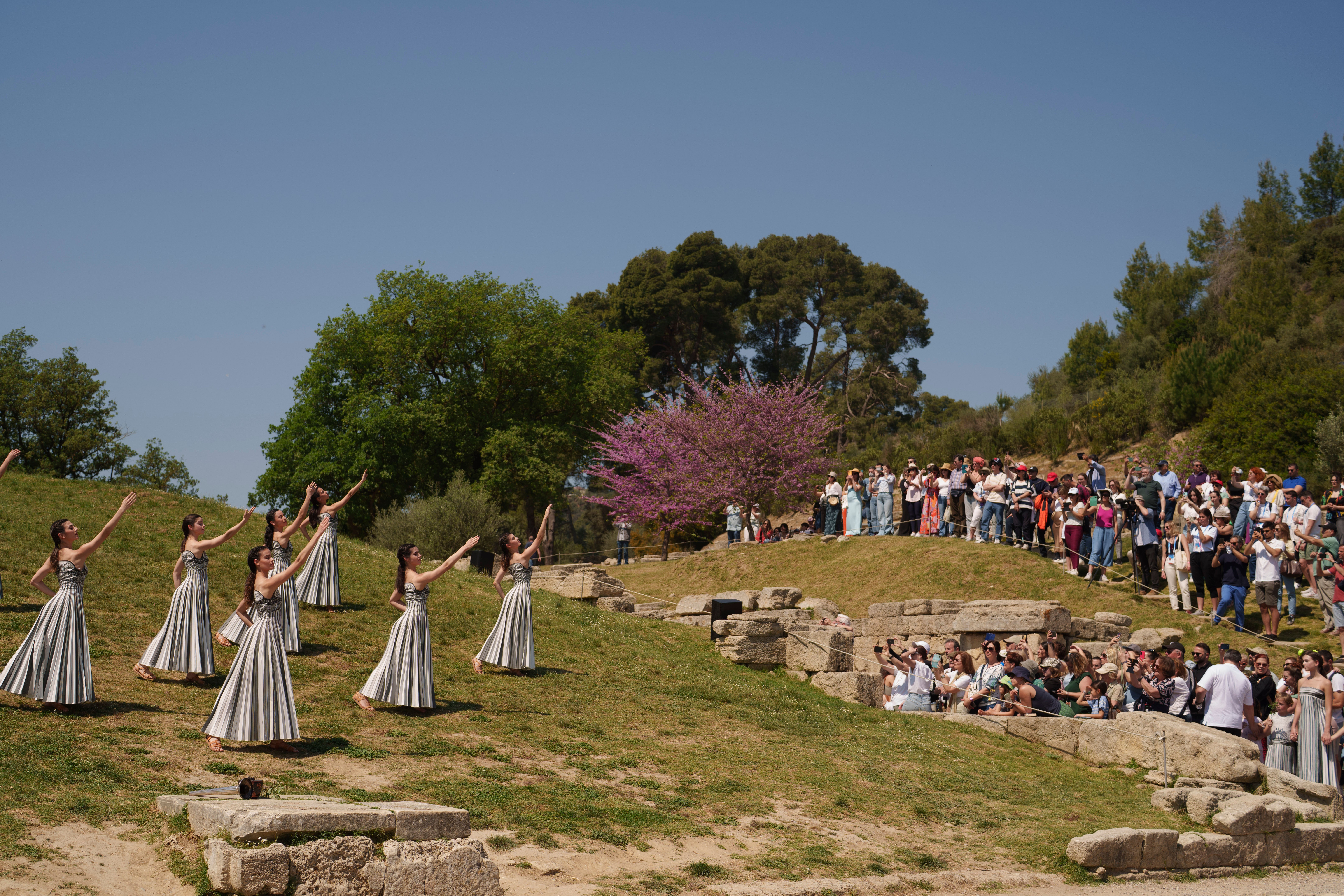 Greece Torch Lighting Performers