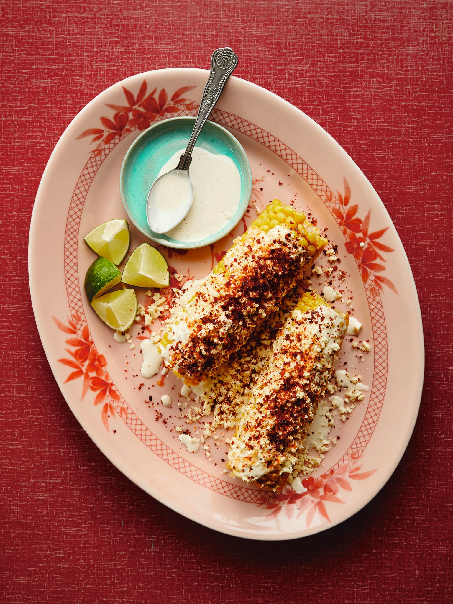 This simple starter is inspired by Mexican elotes