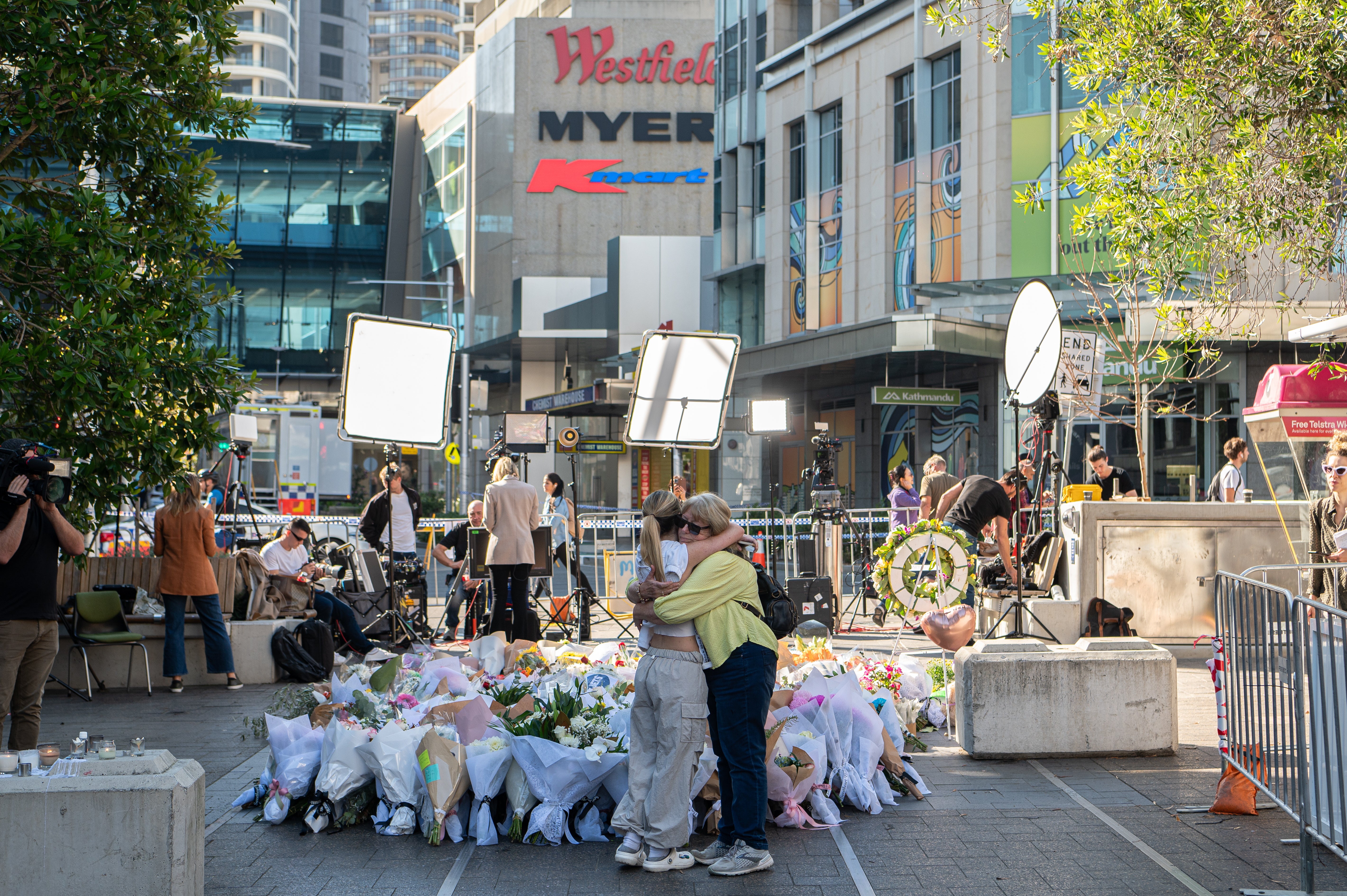 Memorial for victims of Bondi Junction shopping centre mass stabbing