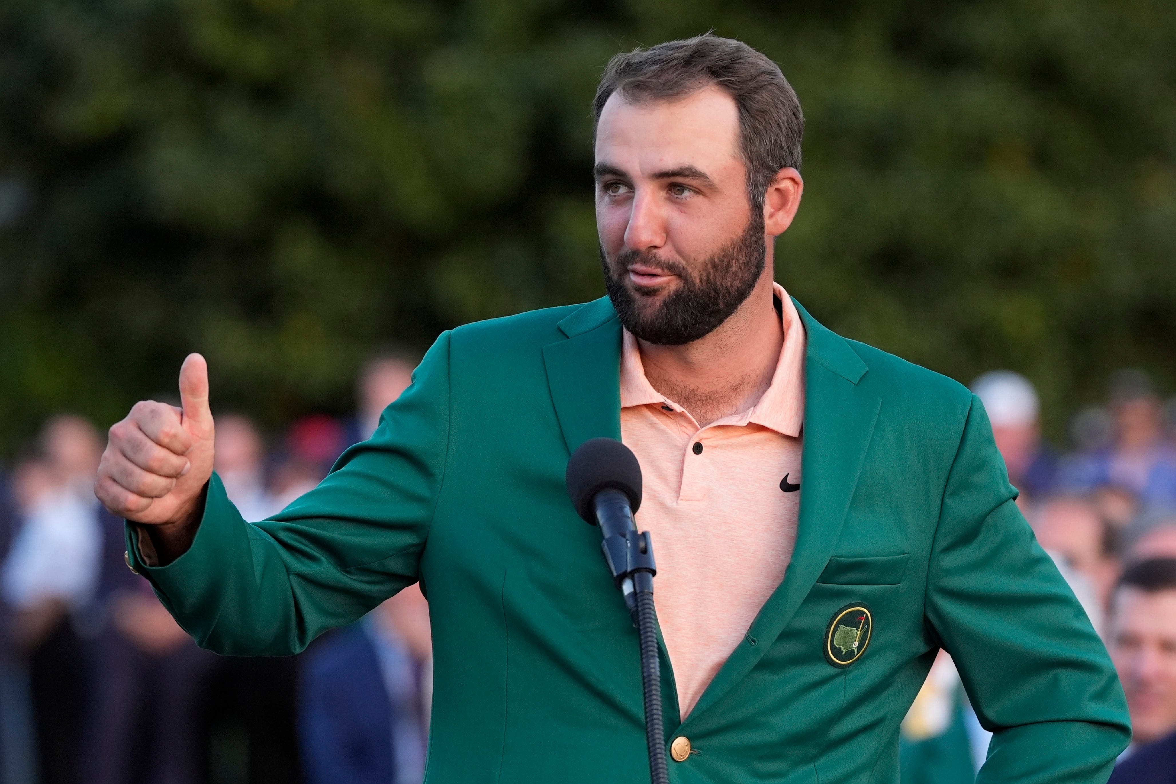 Scottie Scheffler won his second Masters title in three years on Sunday (David J. Phillip/AP)