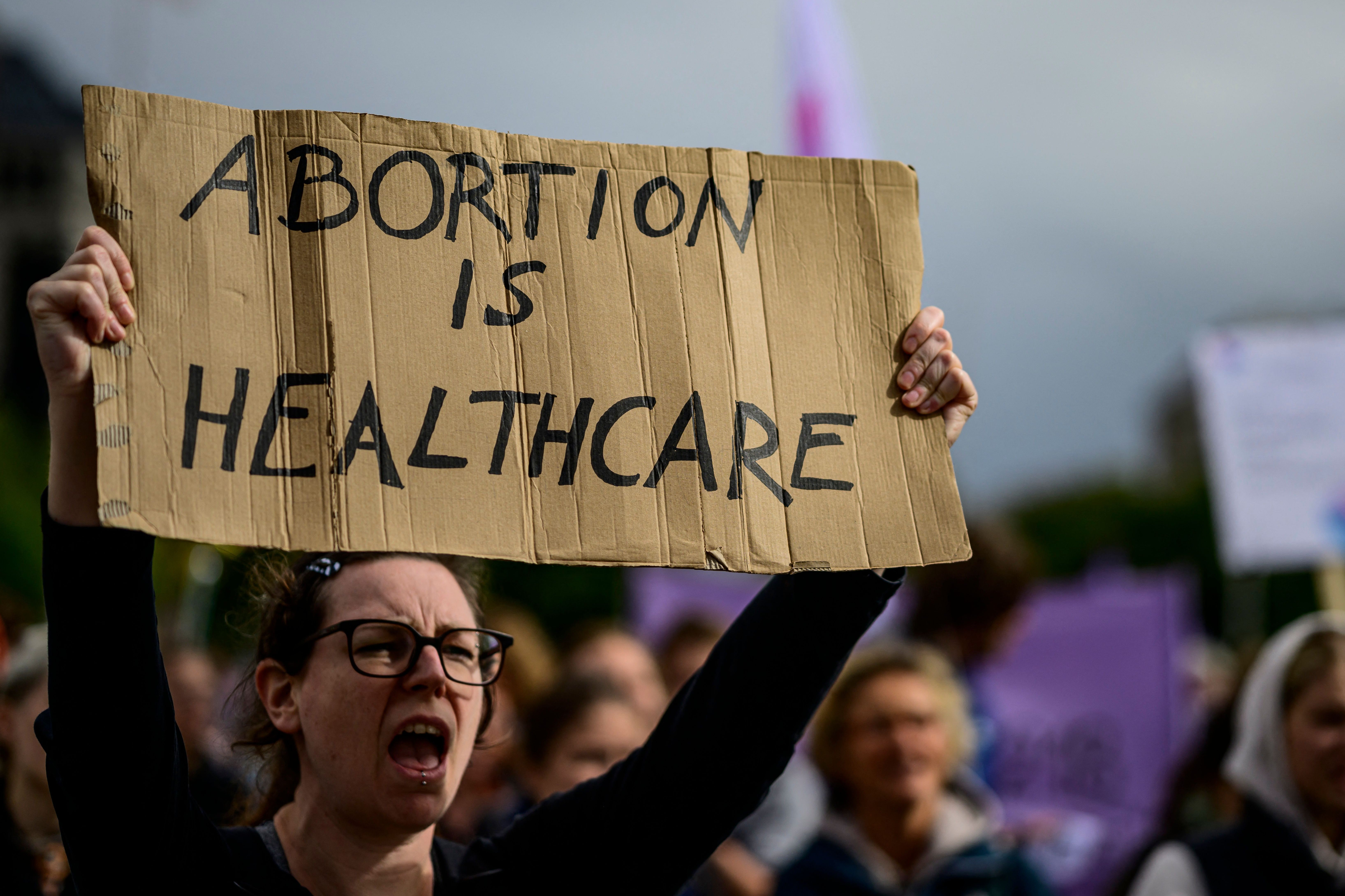 Pro-abortion protesters in Berlin