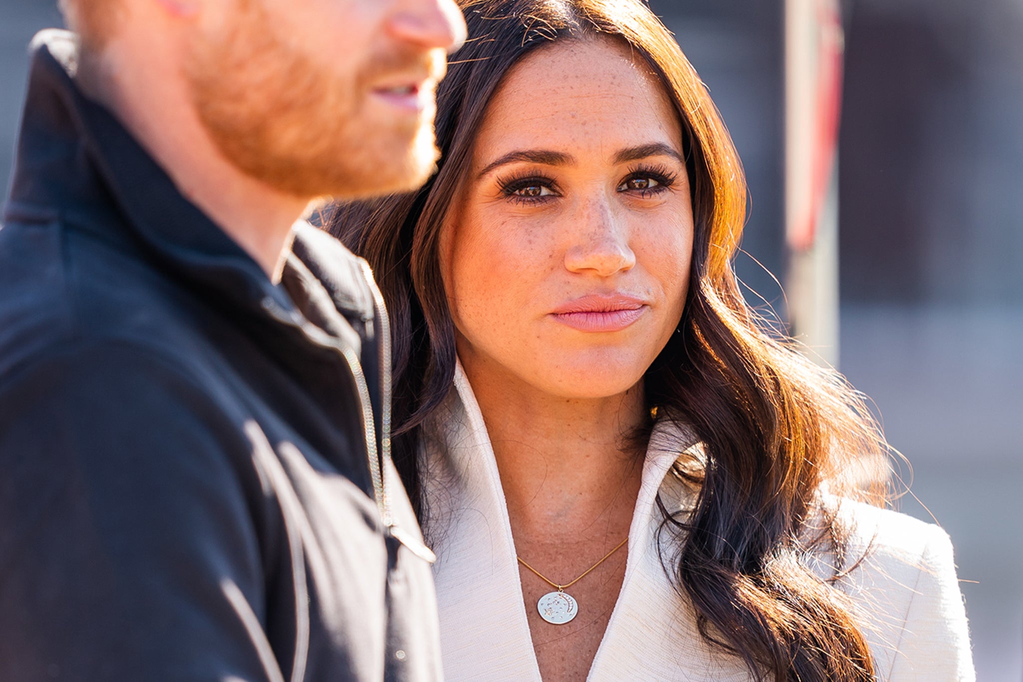 No tiara dramas here – just a steady parade of subtly symbolic gold jewellery