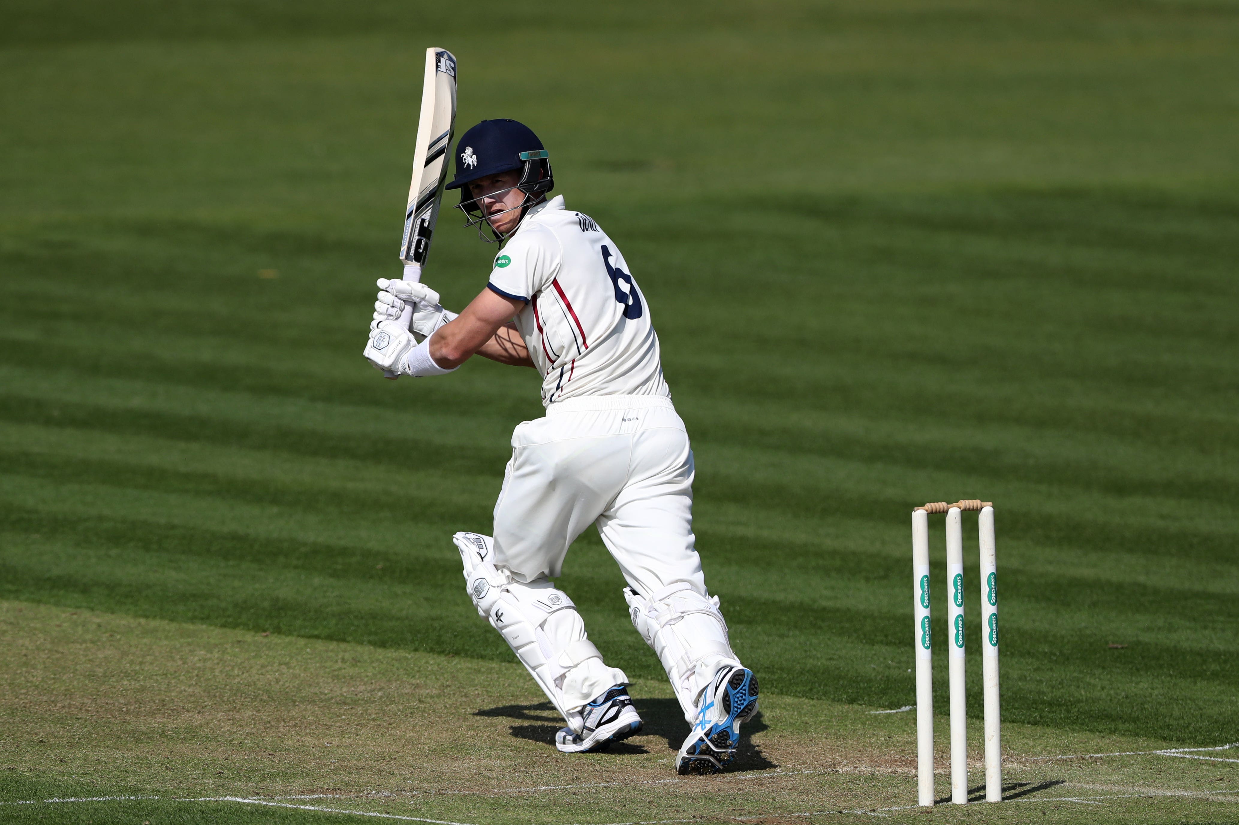 Joe Denly, pictured, and his nephew Jaydn Denly fronted Kent’s resistance (John Walton/PA)