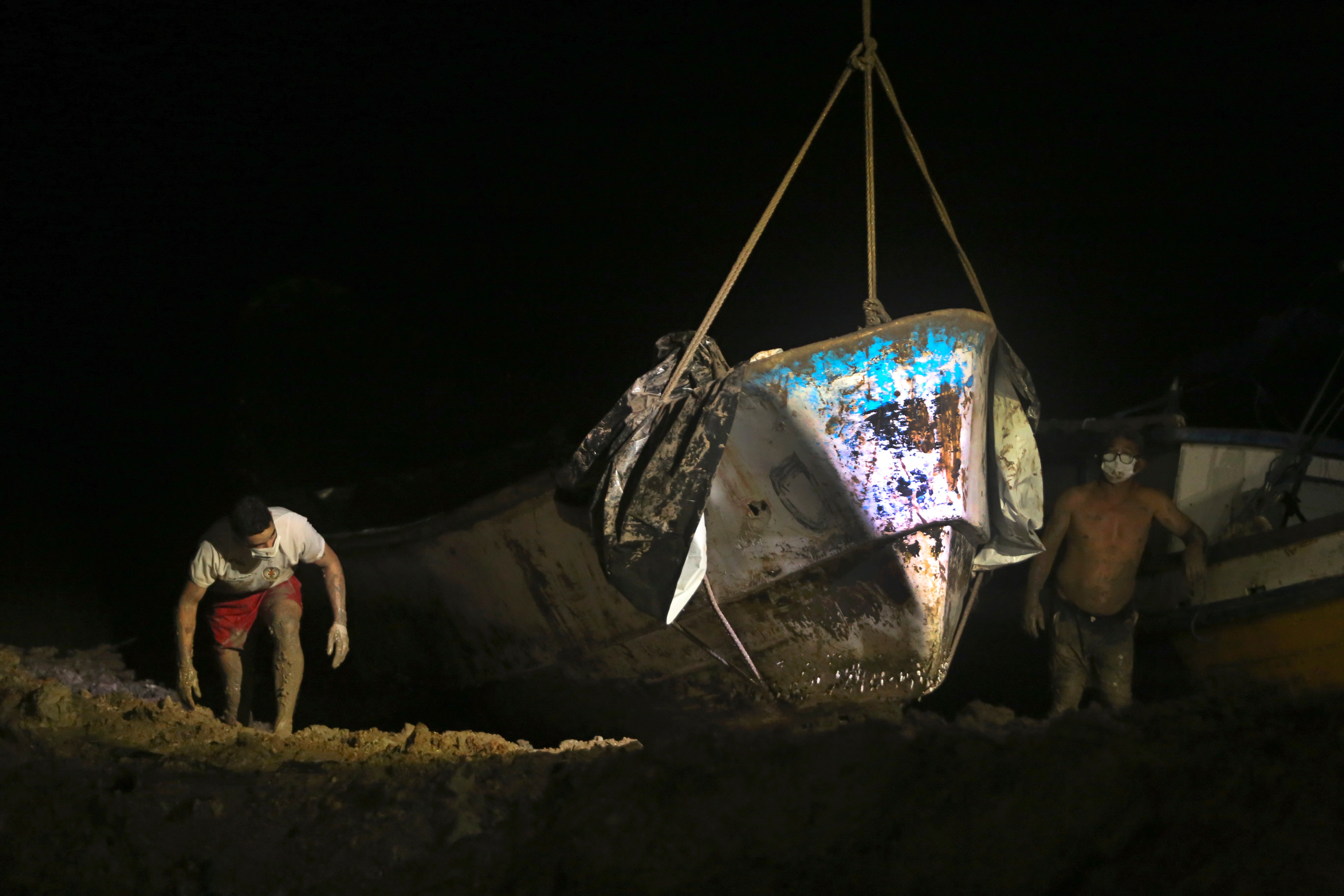 APTOPIX Brazil Boat Corpses