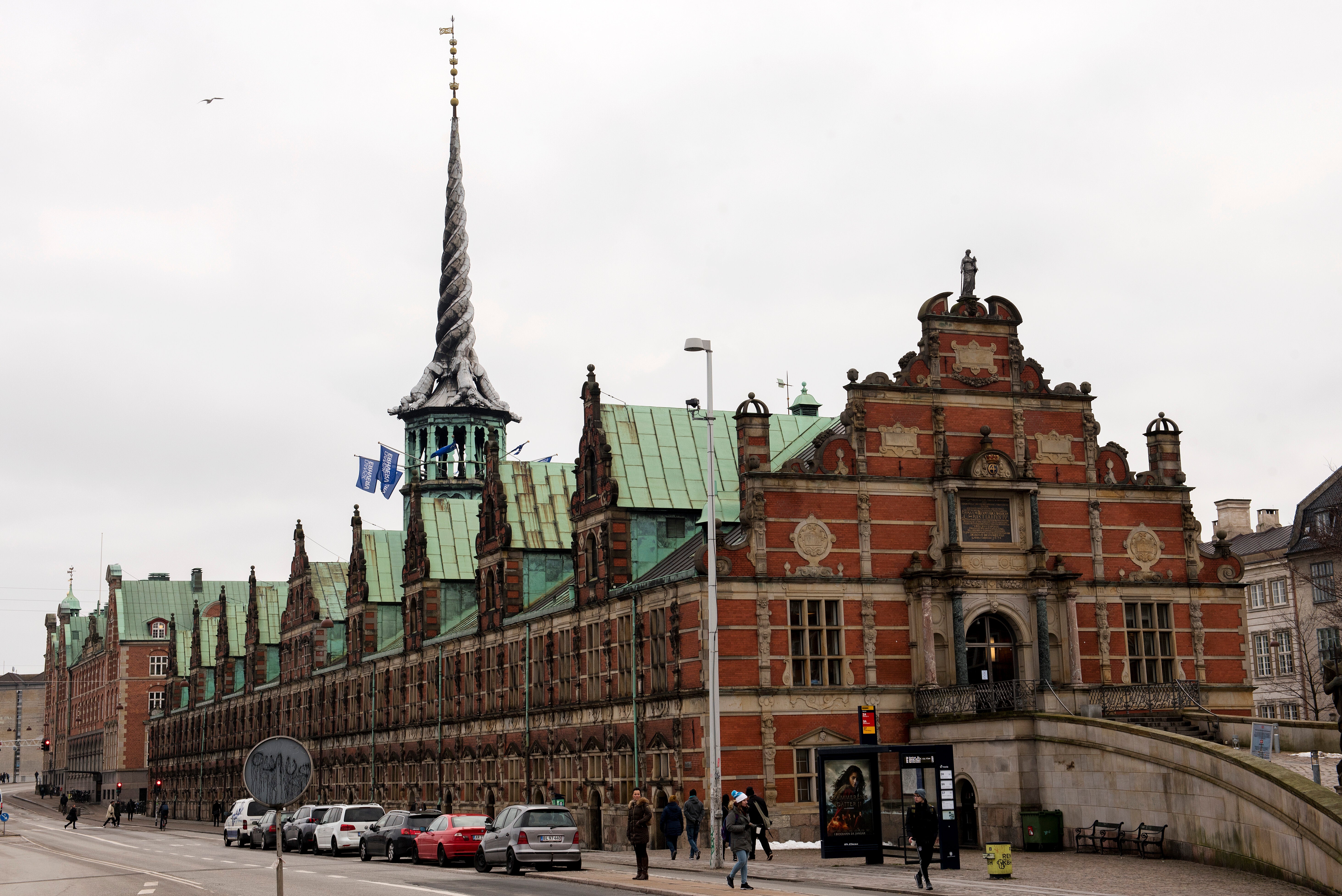 The 17th-century building before the fire