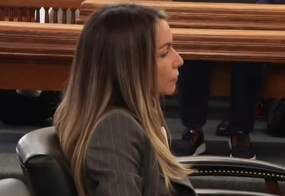 Karen Read in court on the first day of her trial. She insists she is being framed