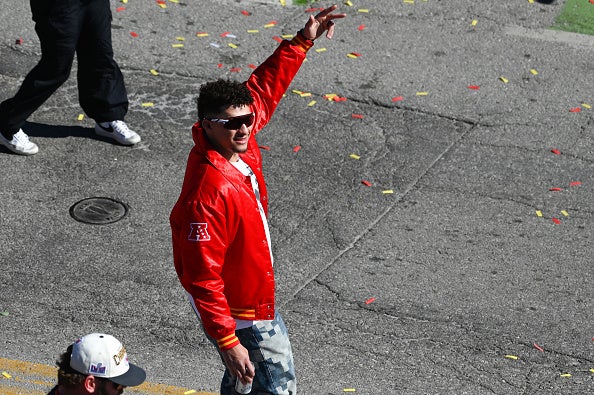 Star Chiefs QB Patrick Mahomes celebrated Super Bowl win with fans before the shooting began.