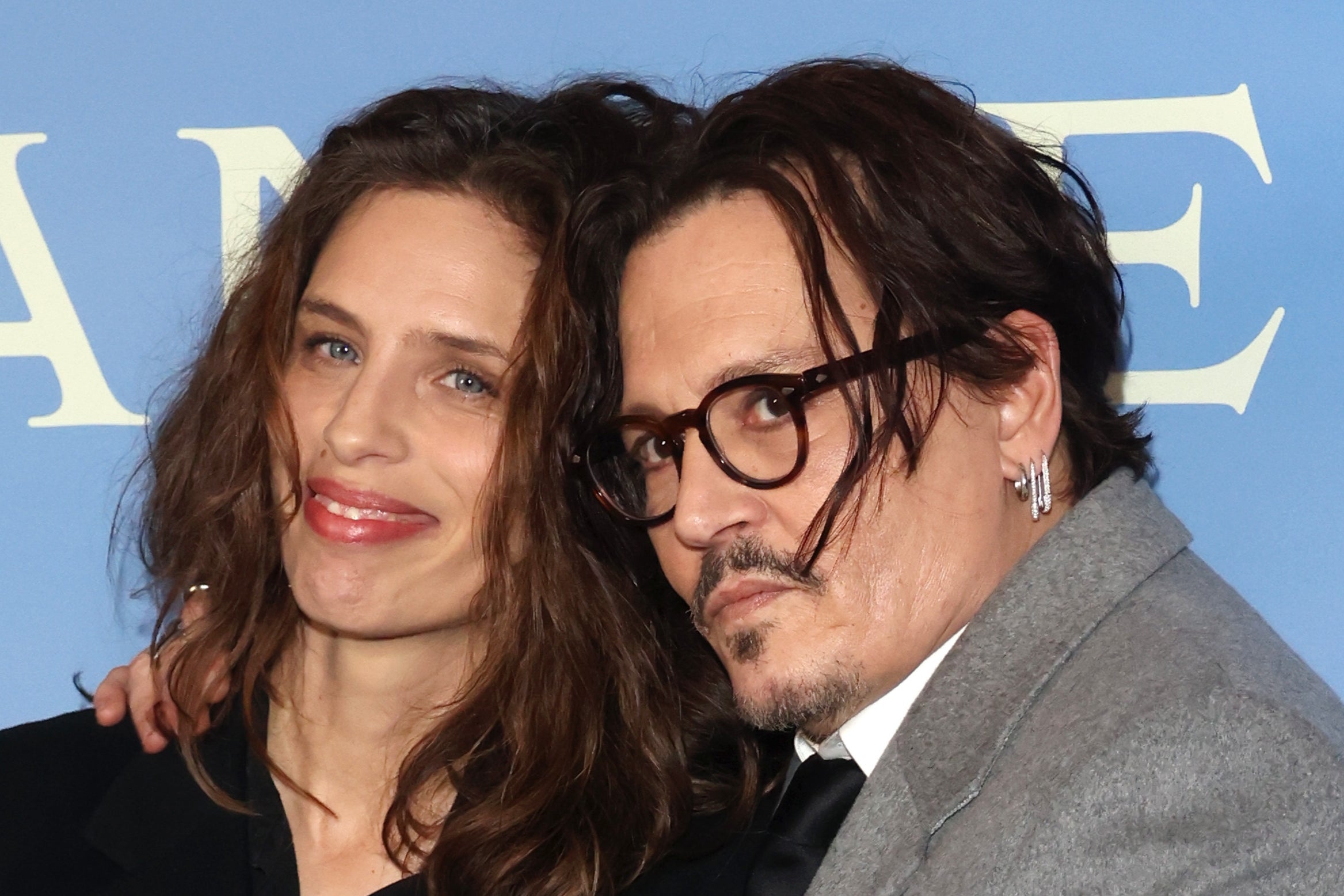 Maïwenn and Johnny Depp at the British premiere of their film ‘Jeanne du Barry’