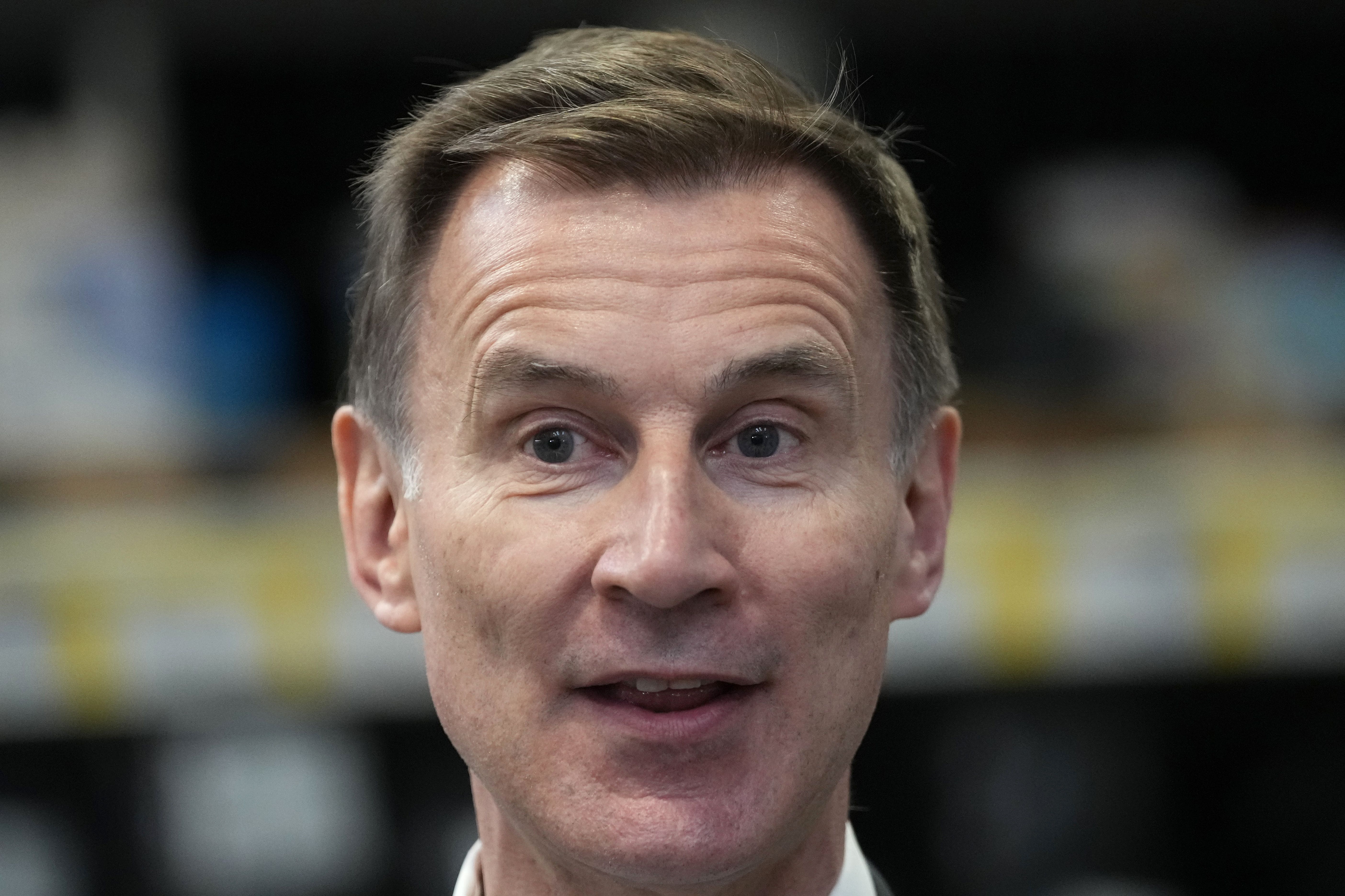 Chancellor of the Exchequer Jeremy Hunt (Kirsty Wigglesworth/PA)