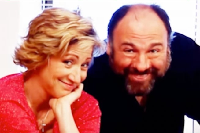 Edie Falco and James Gandolfini in the one-off ‘Sopranos’ reunion