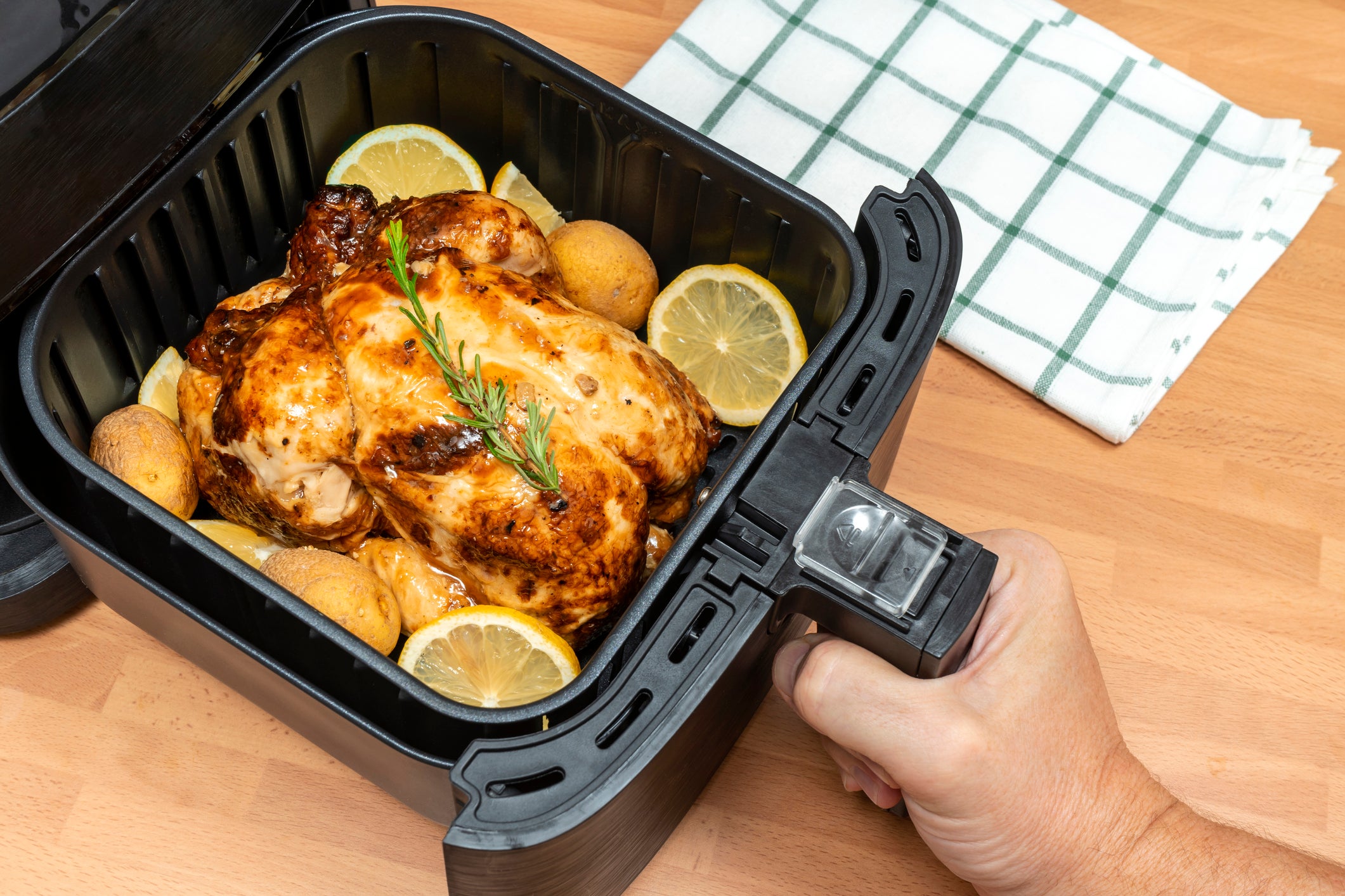 Three air fryer models were found to request precise location data and seek permission to record audio on users’ phones via an app for no specified reason. Stock image