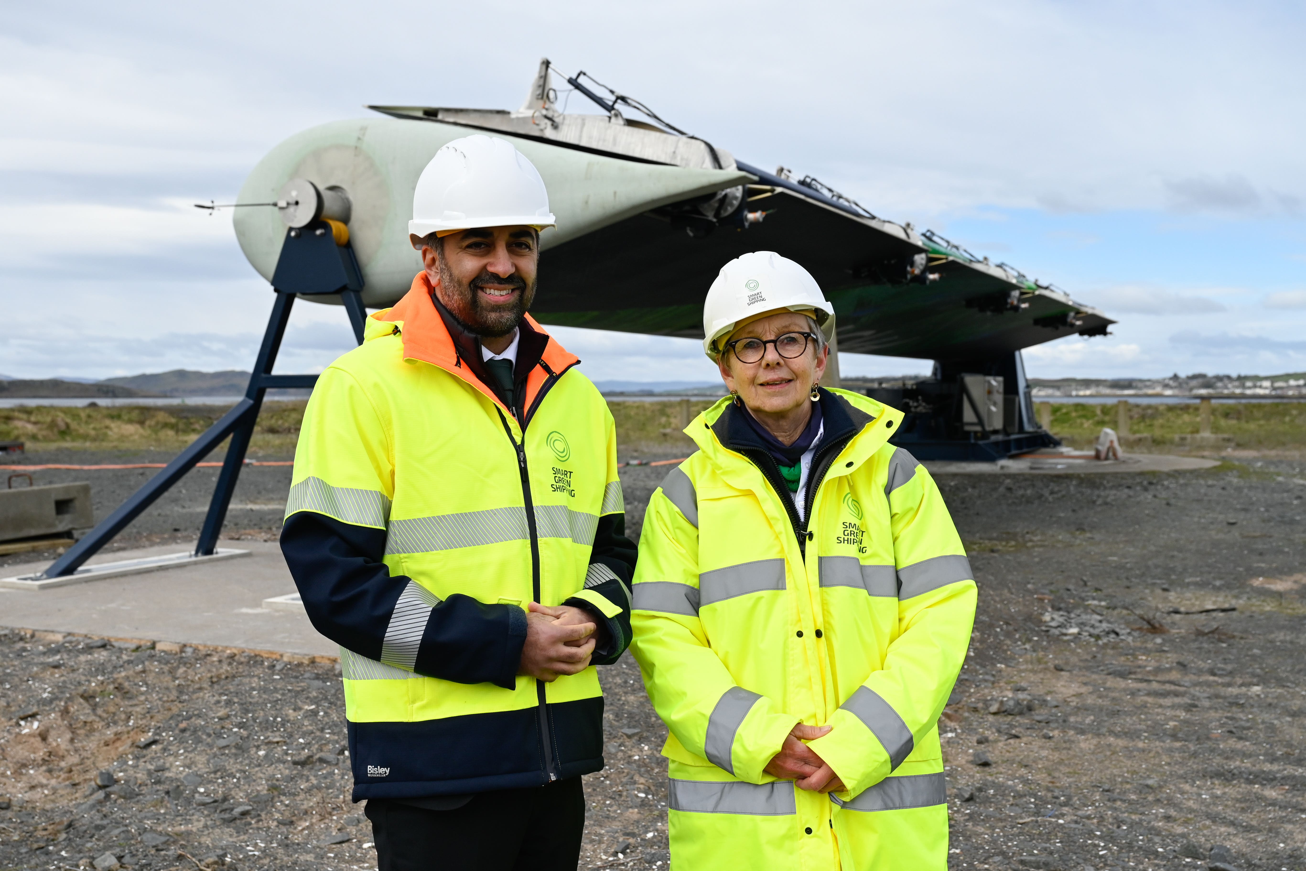 Humza Yousaf joined Diane Gilpin for the launch (Lesley Martin/PA)