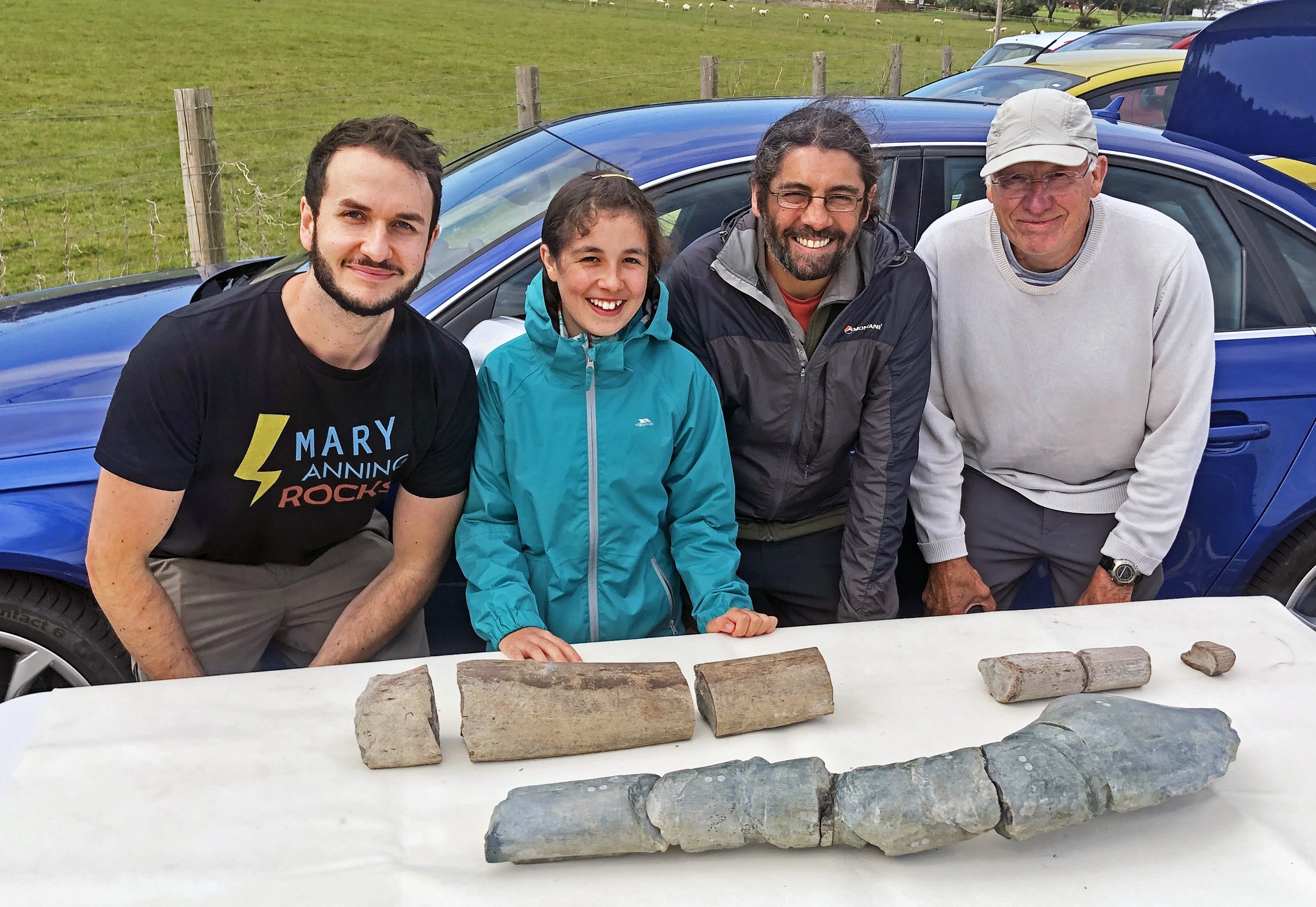 The new ichthyosaur species was identified by a research team including Dr Dean Lomax and the Reynolds.