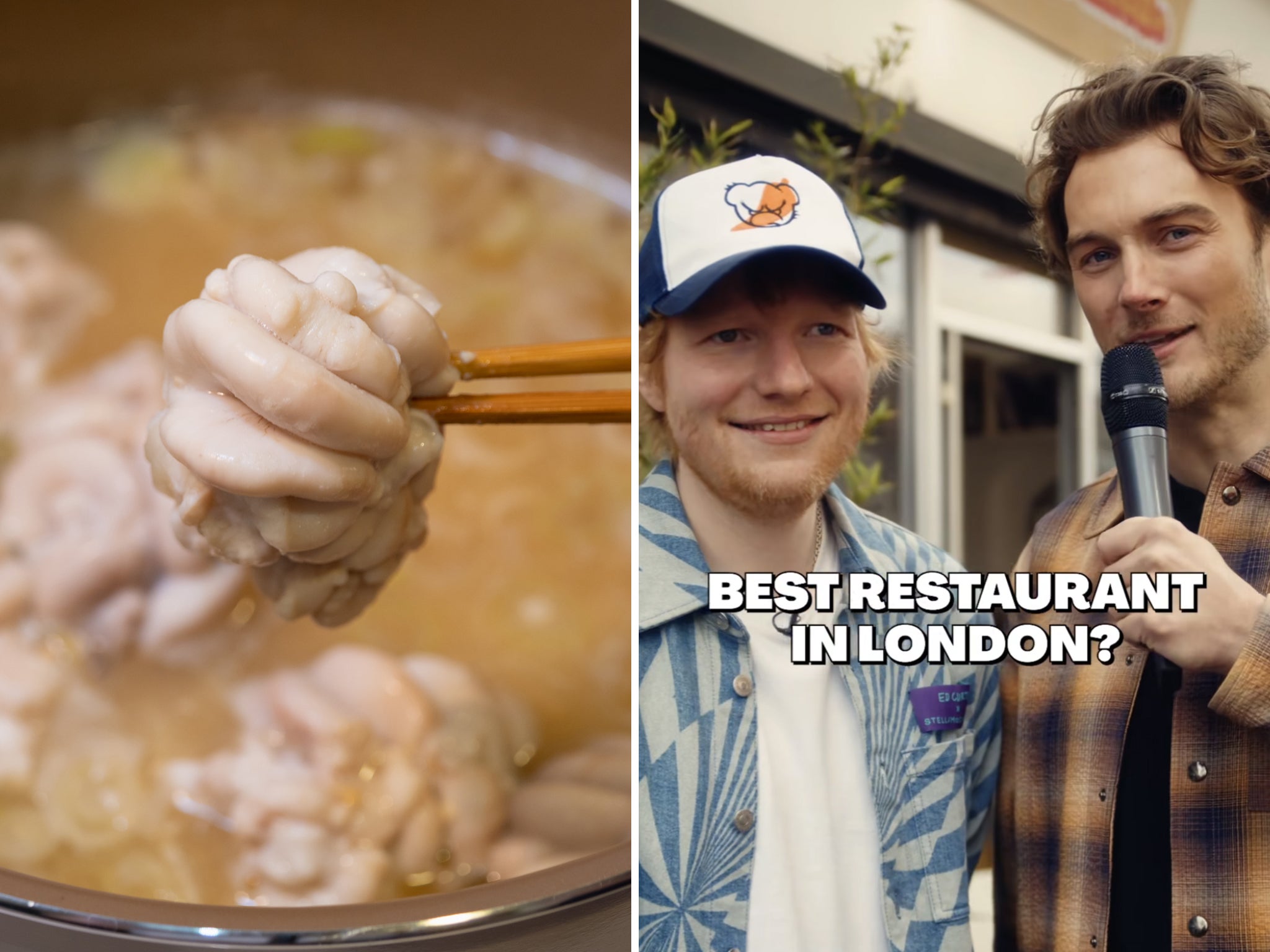 Shape of... ew! Sheeran told TopJaw’s Jesse Burgess about eating shirako – fish semen – in Japan