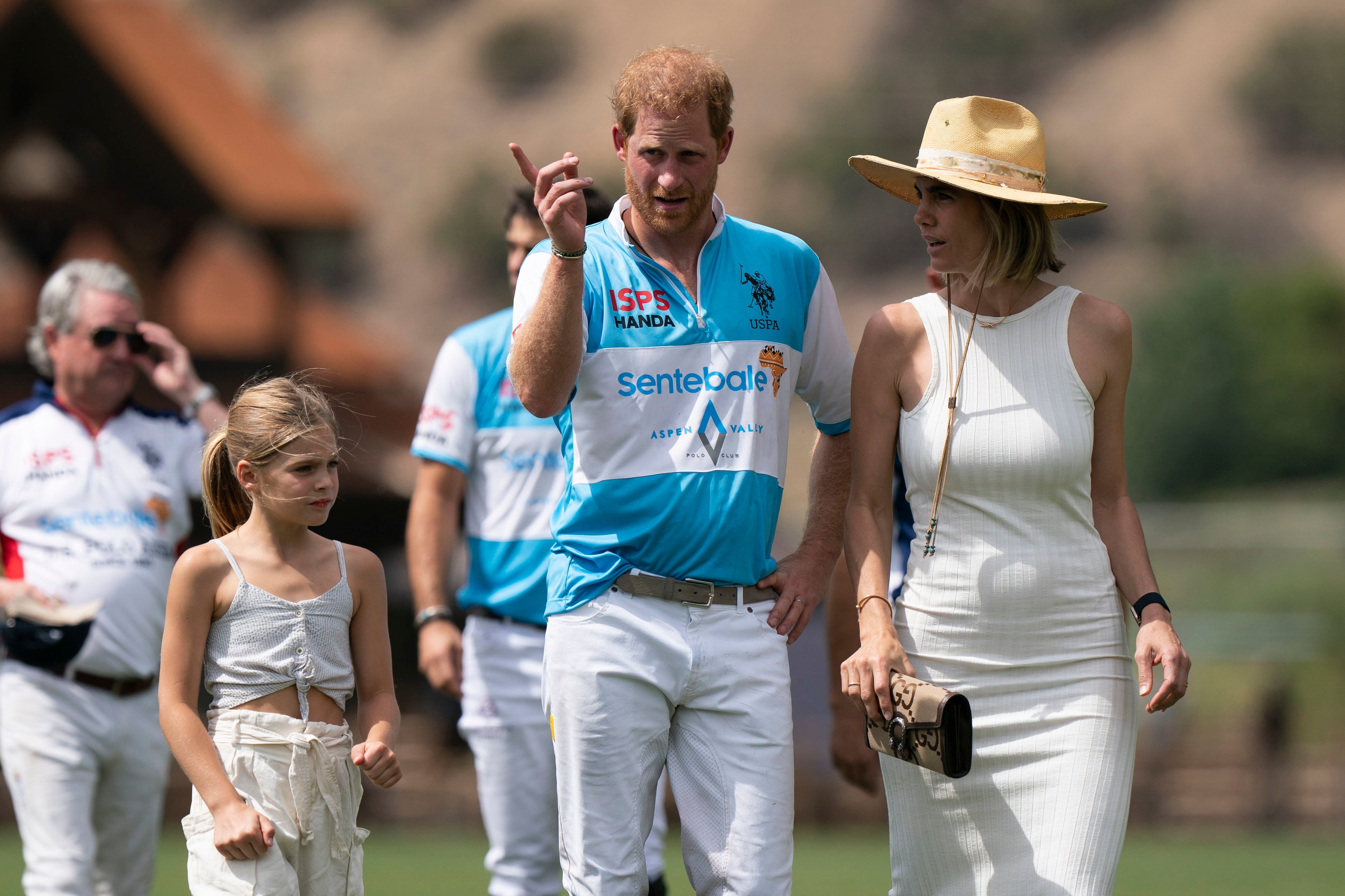 The Duke of Sussex and Blaquier after a polo match in 2022