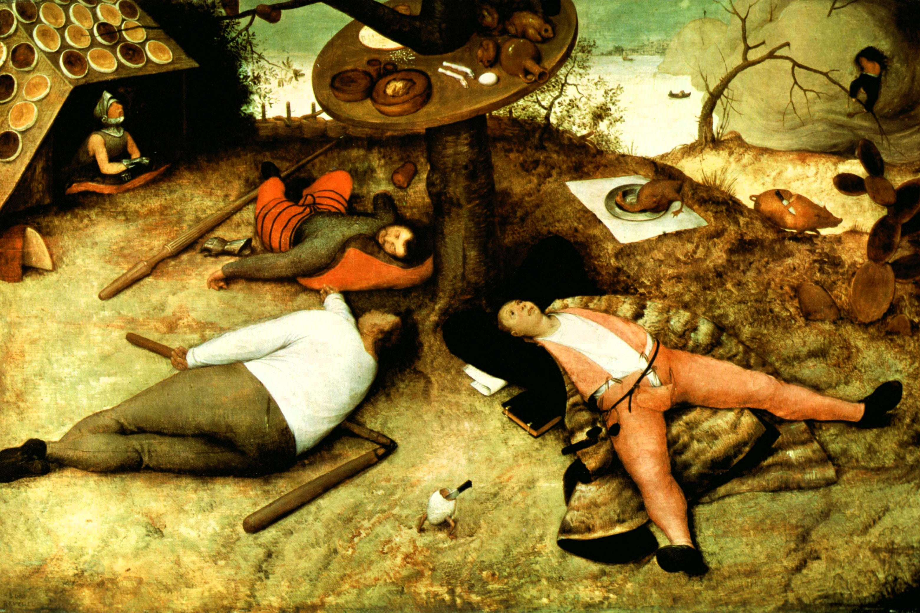 The Land of Cockaigne by Pieter Bruegel, painted in 1567