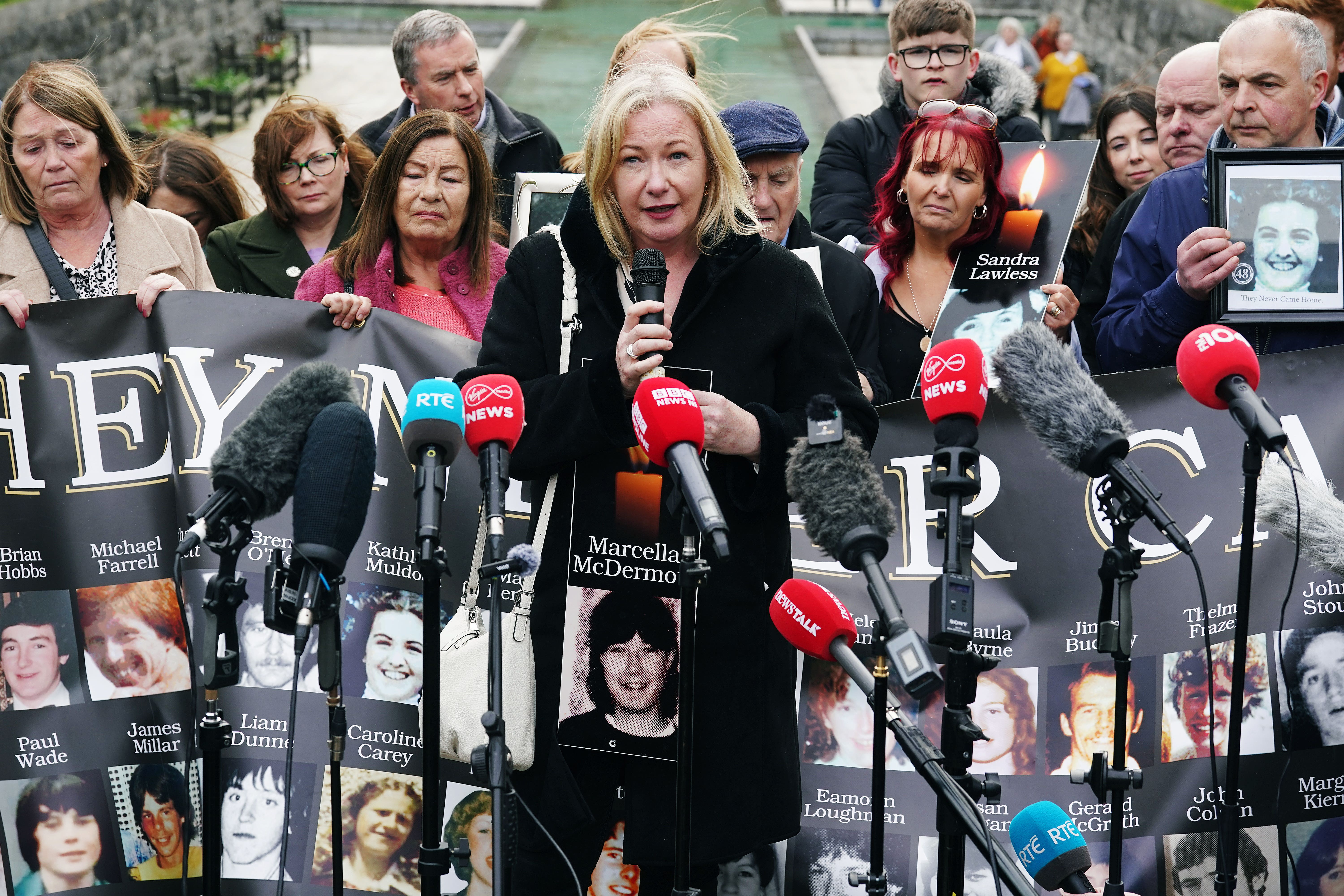 Louise McDermott, who lost two brothers and a sister in the fire, said it was ‘a very emotional day for all the families’ (Brian Lawless/PA)