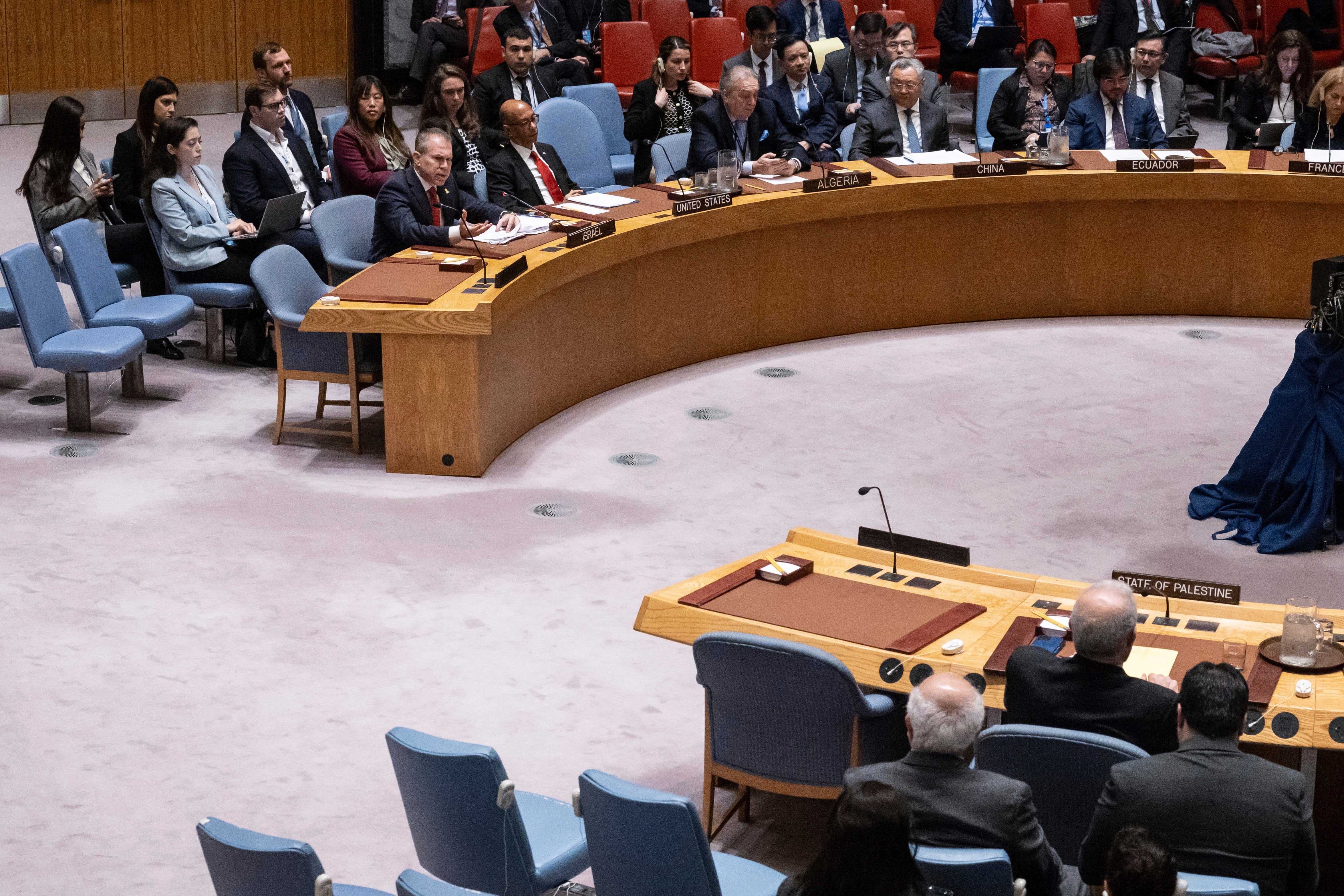 Israel Palestinians UN Security Council