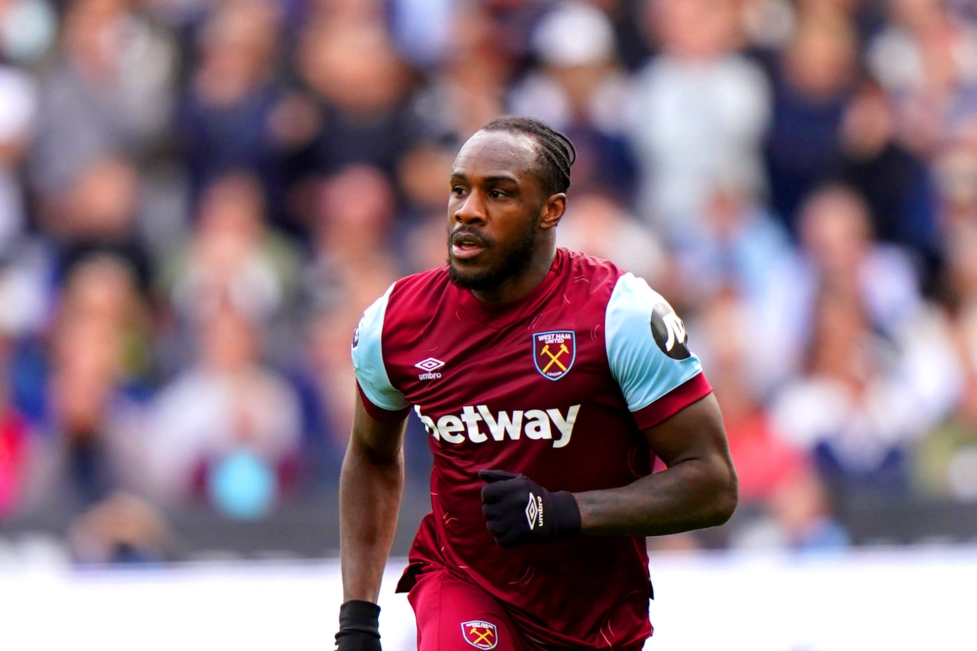 Michail Antonio was frustrated by West Ham’s exit (Bradley Collyer/PA)