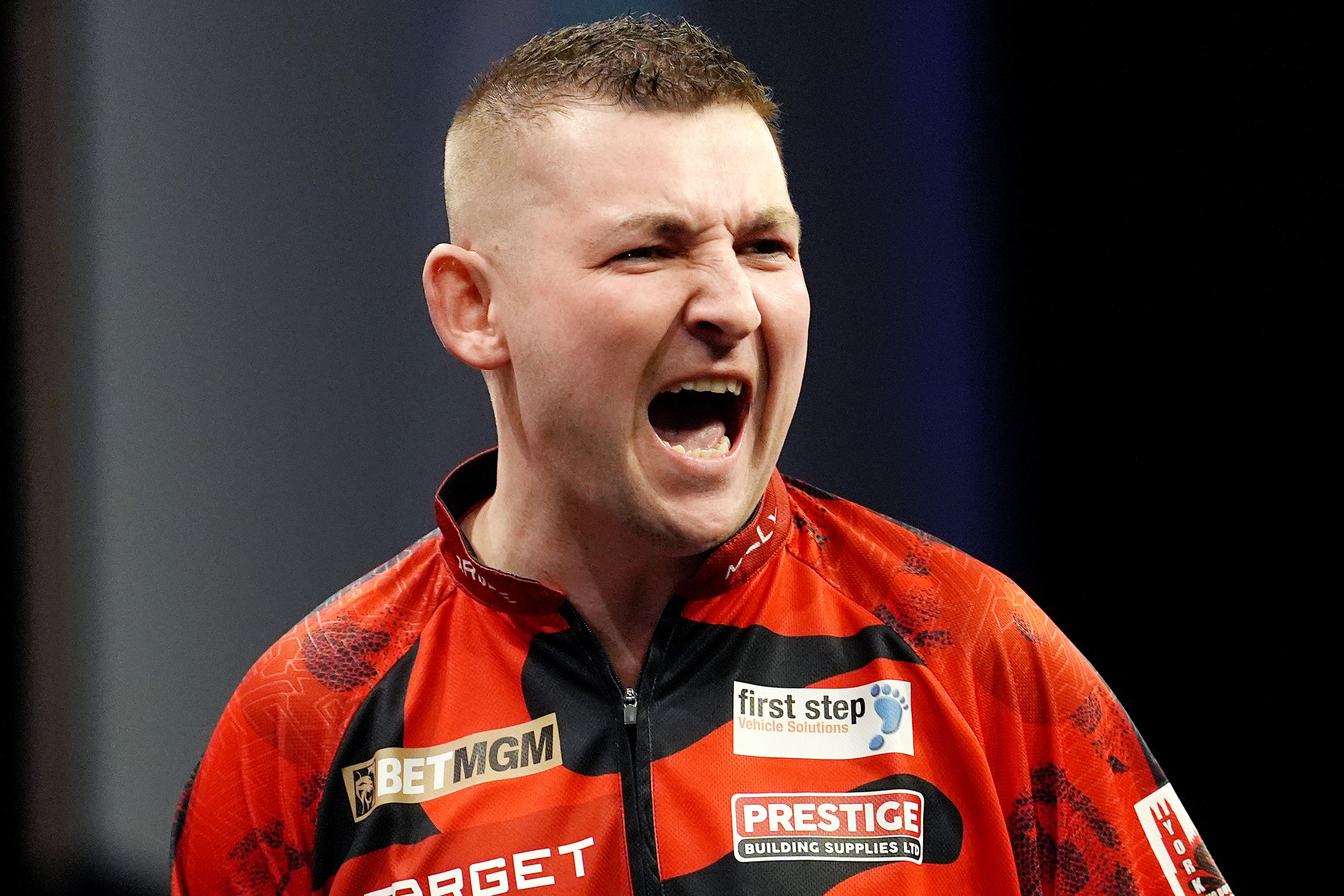 Nathan Aspinall secured a second Premier League victory in Rotterdam (Martin Rickett/PA)