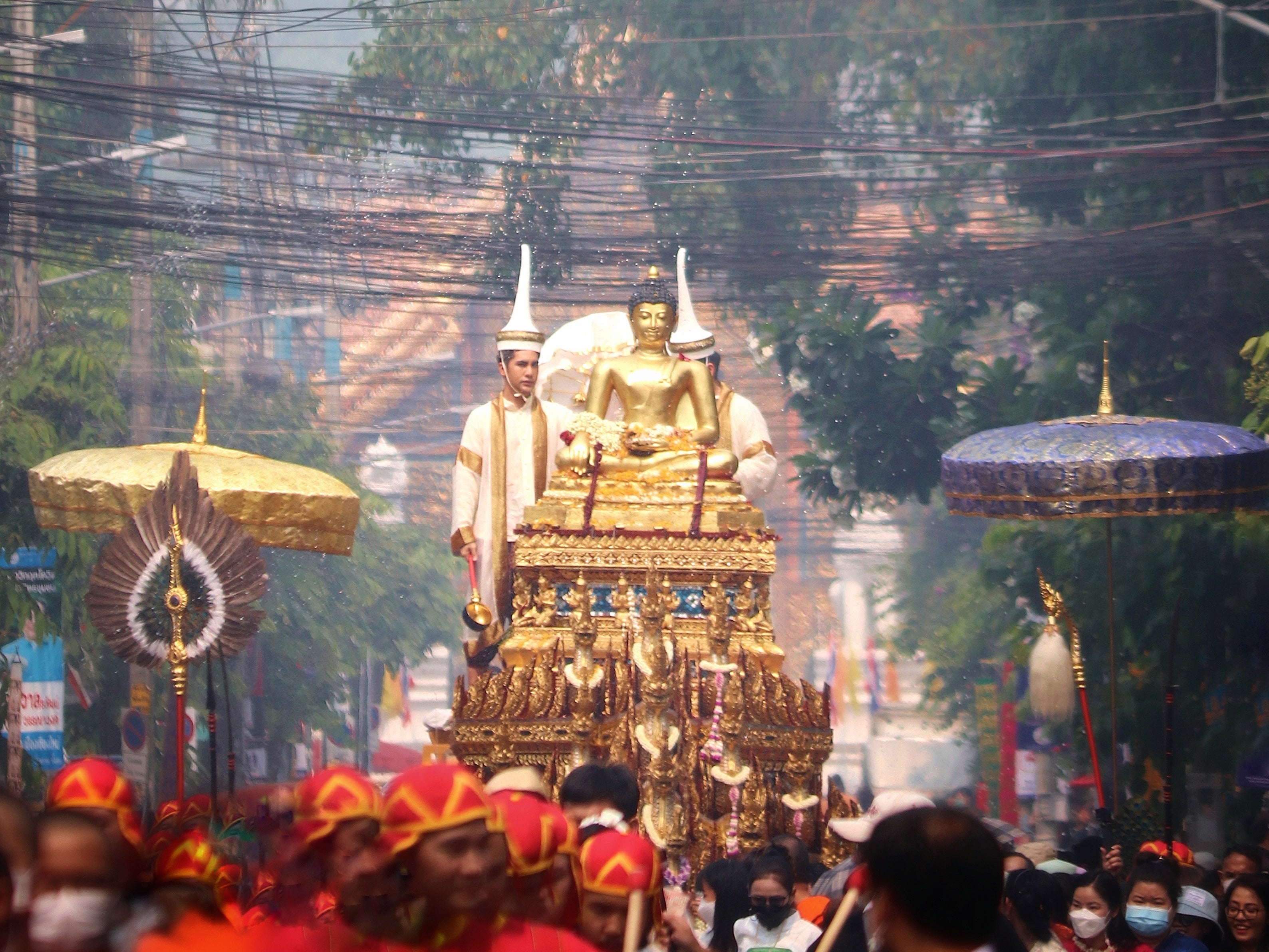 Outside of water, pomp and pagentry play their part in Songkran