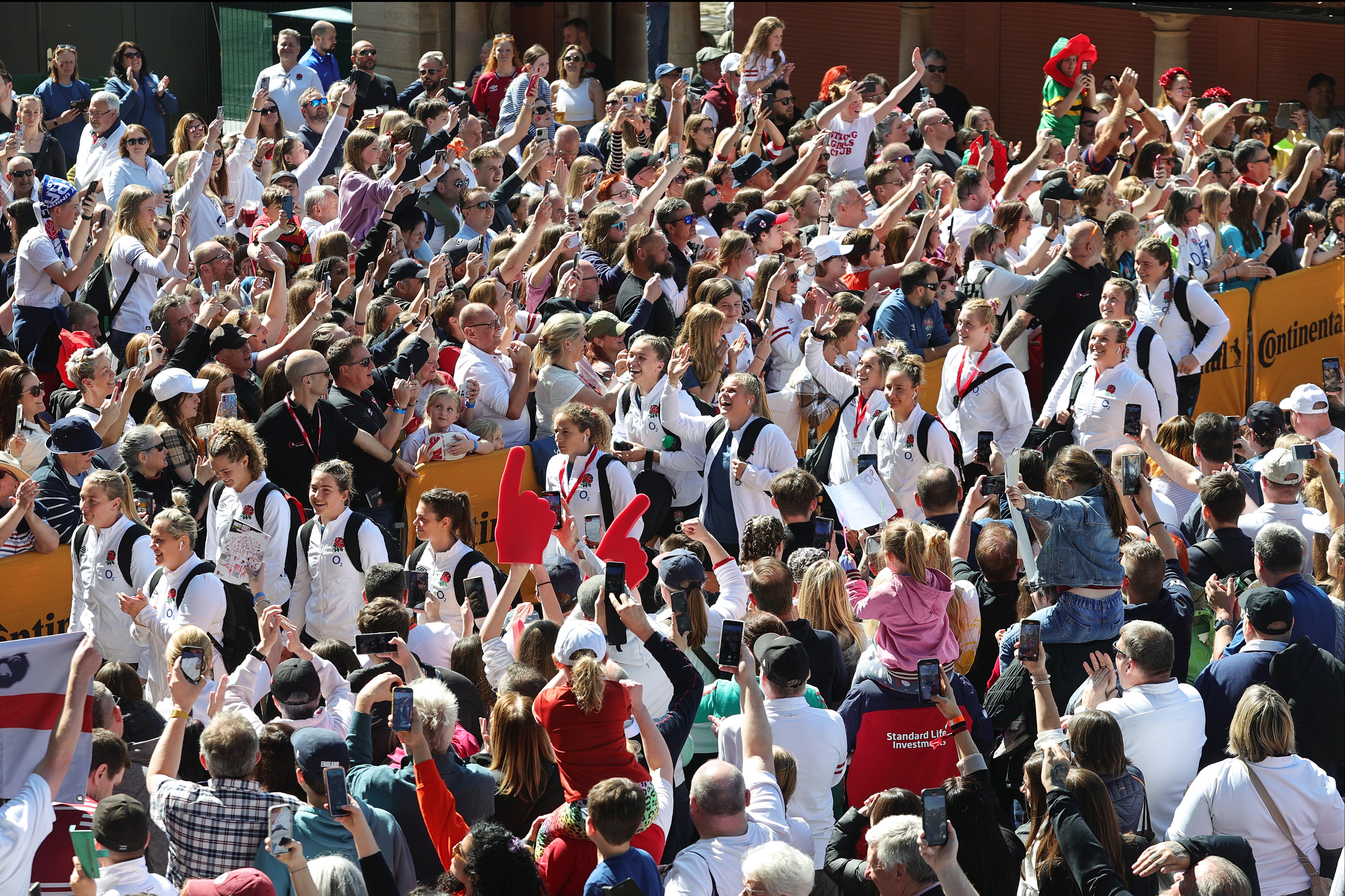 England’s players were blown away by the support at Twickenham last year