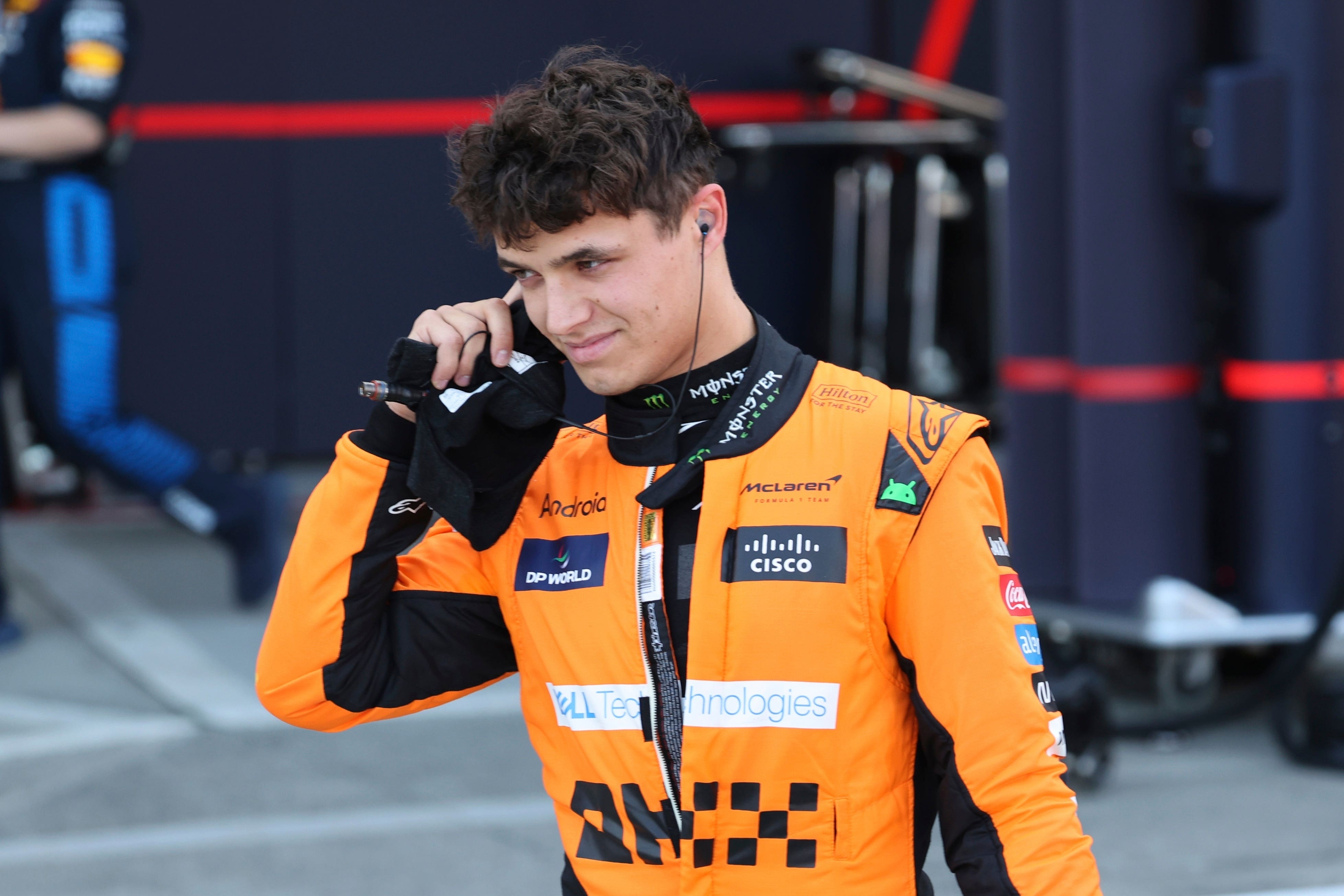 Lando Norris took pole for the Chinese Grand Prix sprint race (Kim Kyung-Hoon/AP)