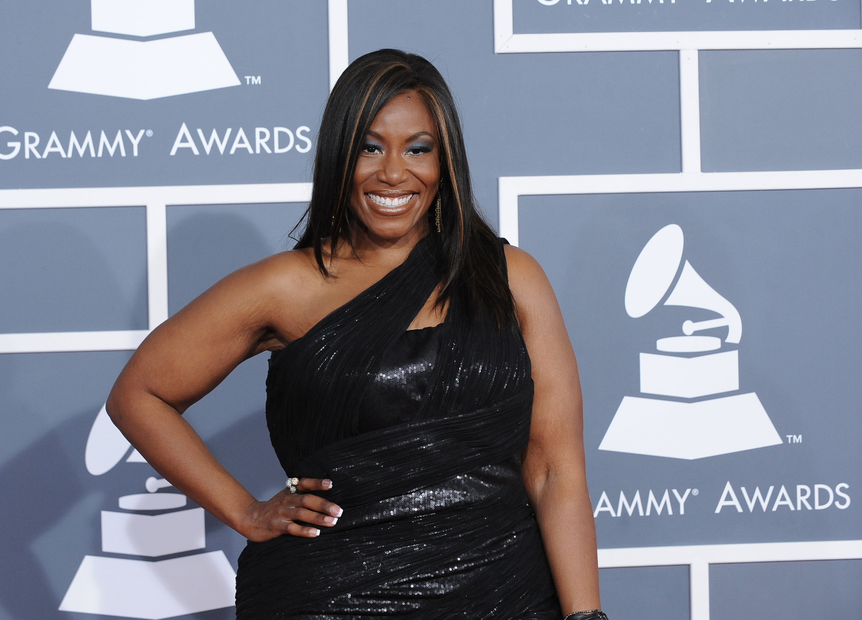 Mandisa arrives at the 54th annual Grammy Awards at the Staples Center in Los Angeles on February 12, 2012. She has died at the age of 47