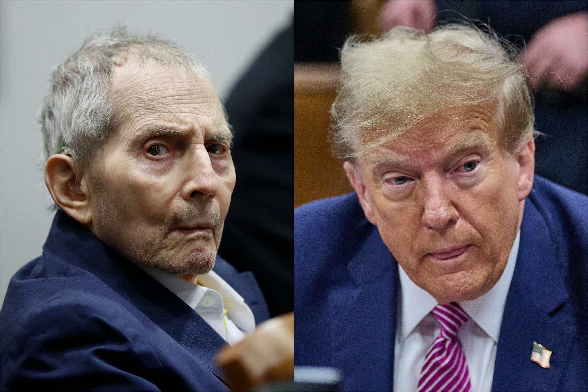 Robert Durst (left) and Donald Trump