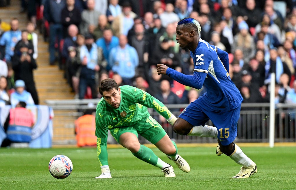 Nicolas Jackson wasted three clear chances to put Chelsea in front as Man City advanced