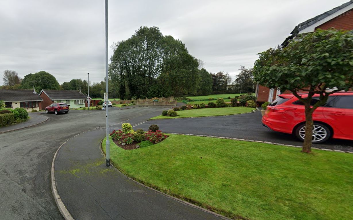 Staffordshire Police said officers were alerted to the discovery of two bodies in a house on Catalina Place, Meir Park, at 1pm on Saturday