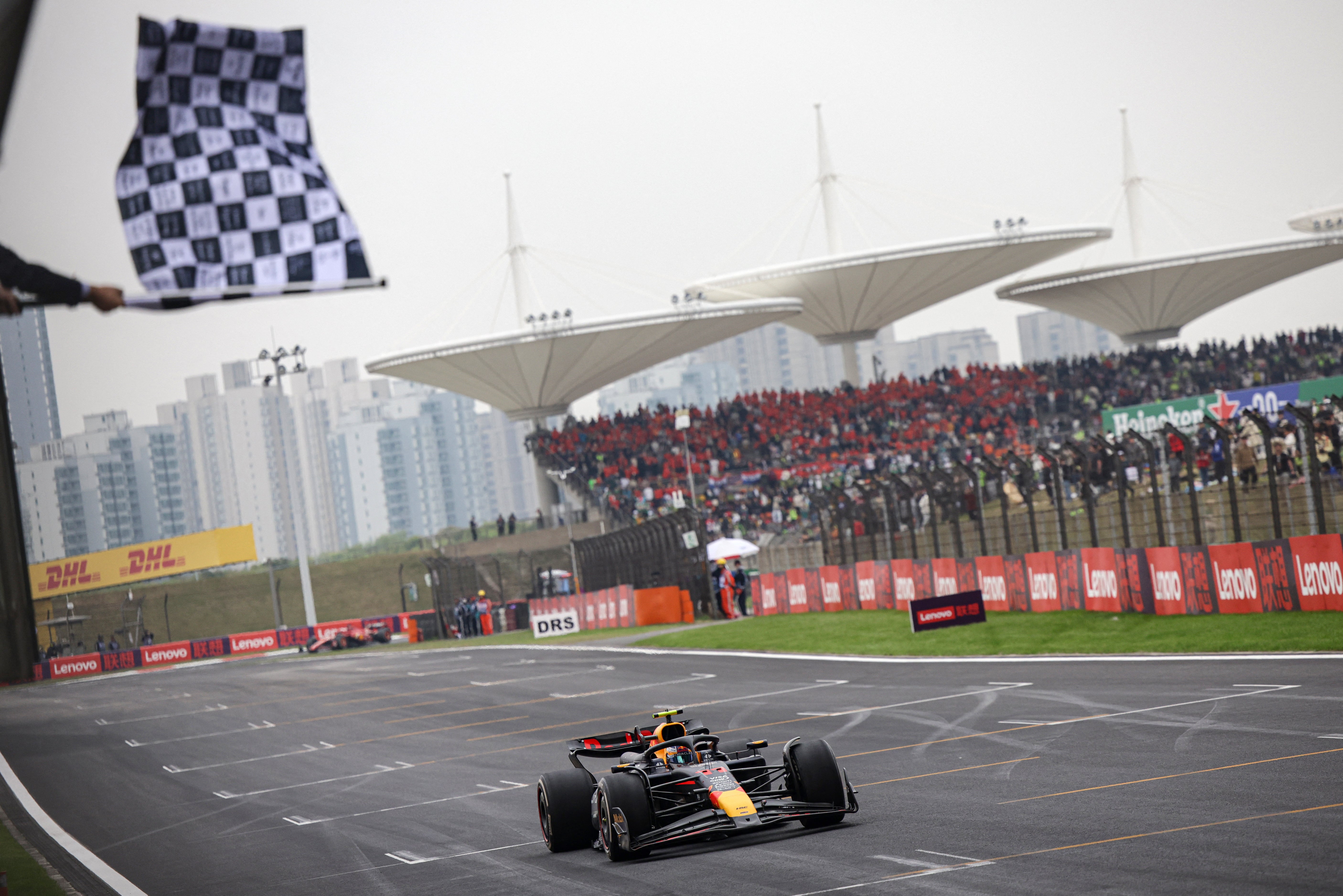 Max Verstappen completes his win in Shanghai