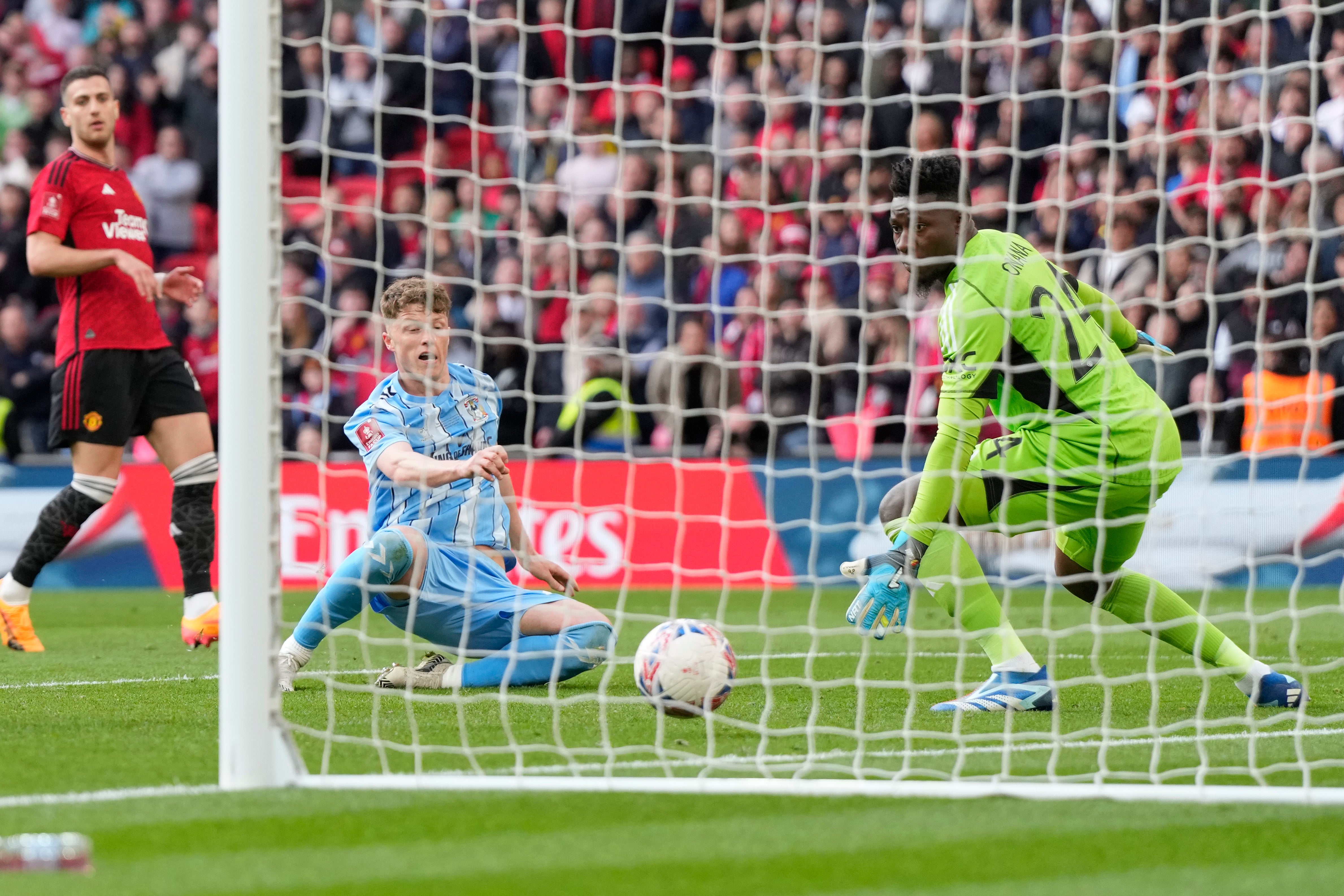 Victor Torp thought he’d won the game in extra-time only for the goal to get ruled out for offside