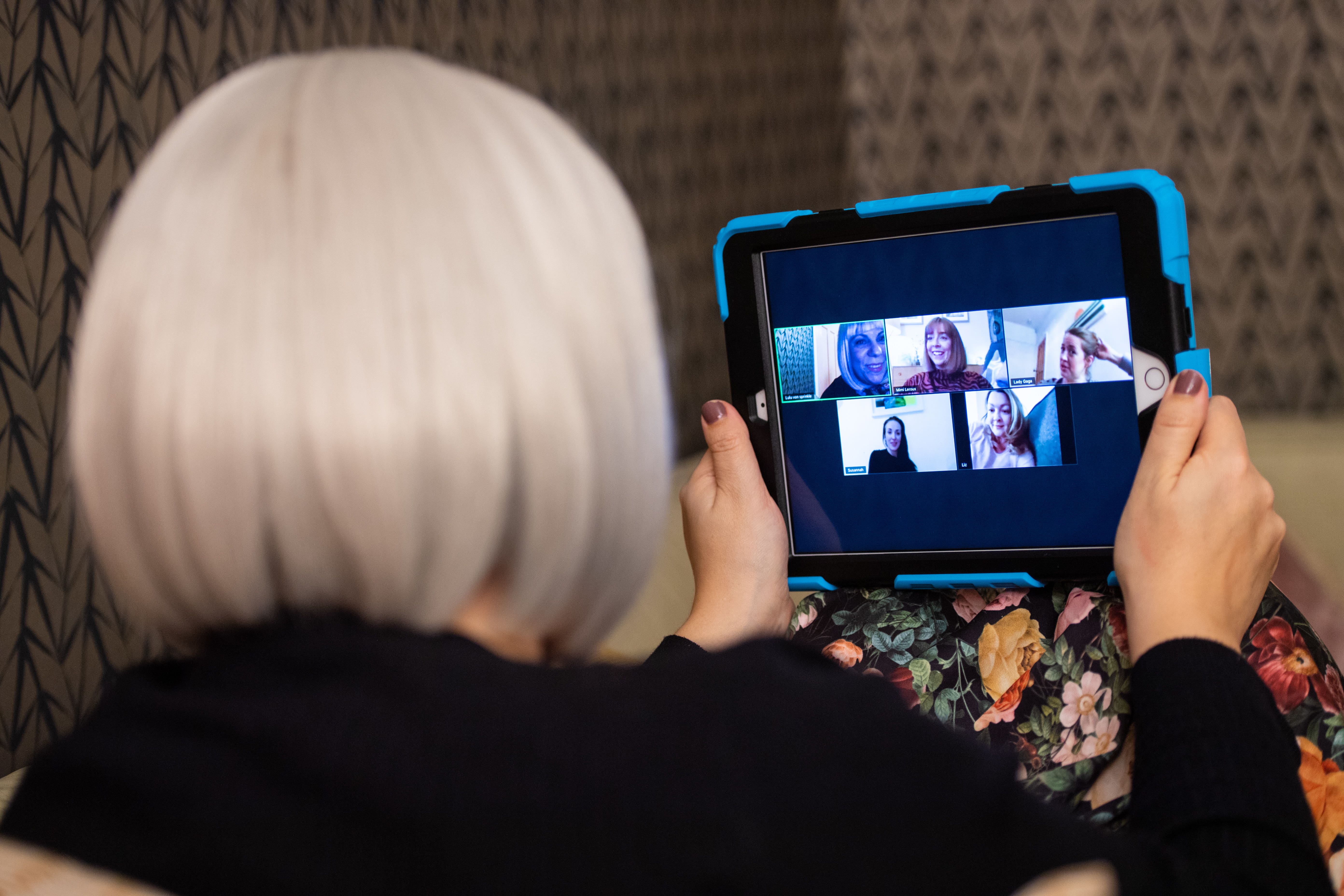 Seeing your own image during video conferencing calls leads to mental fatigue, according to a study of brain activity (Dominic Lipinski/PA)