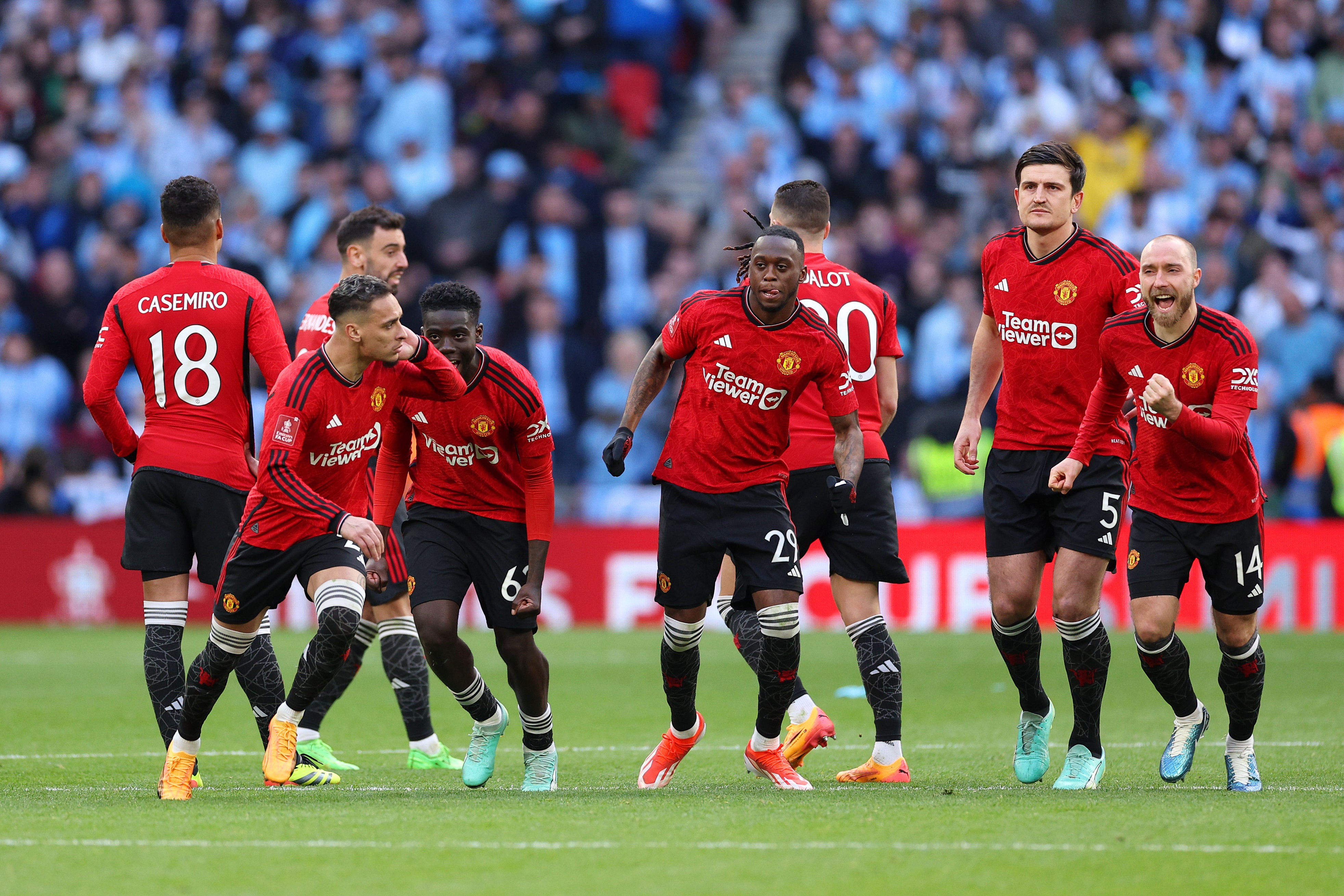 Antony celebrated by goading the beaten Coventry players