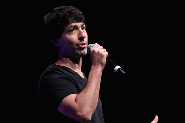 <p>Arj Barker in 2013 </p>