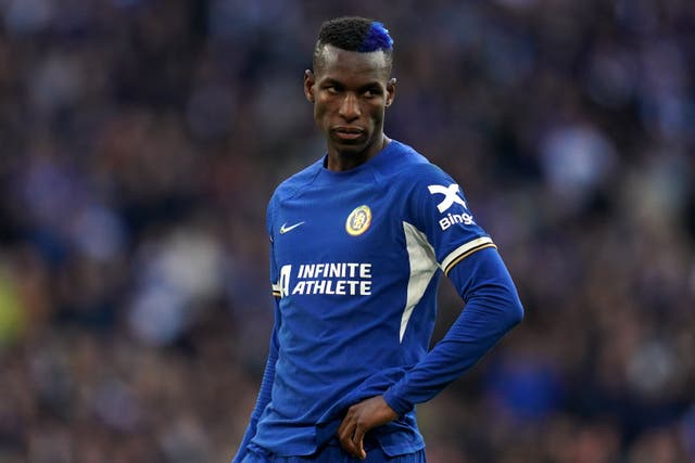 Nicolas Jackson scored his 10th goal of the season against Everton (Adam Davy/PA)