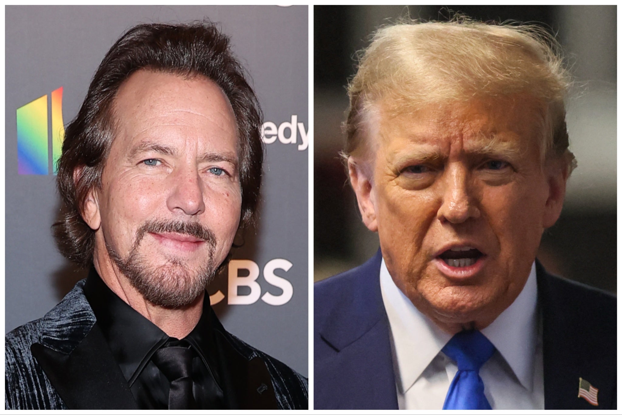 Eddie Vedder and Donald Trump