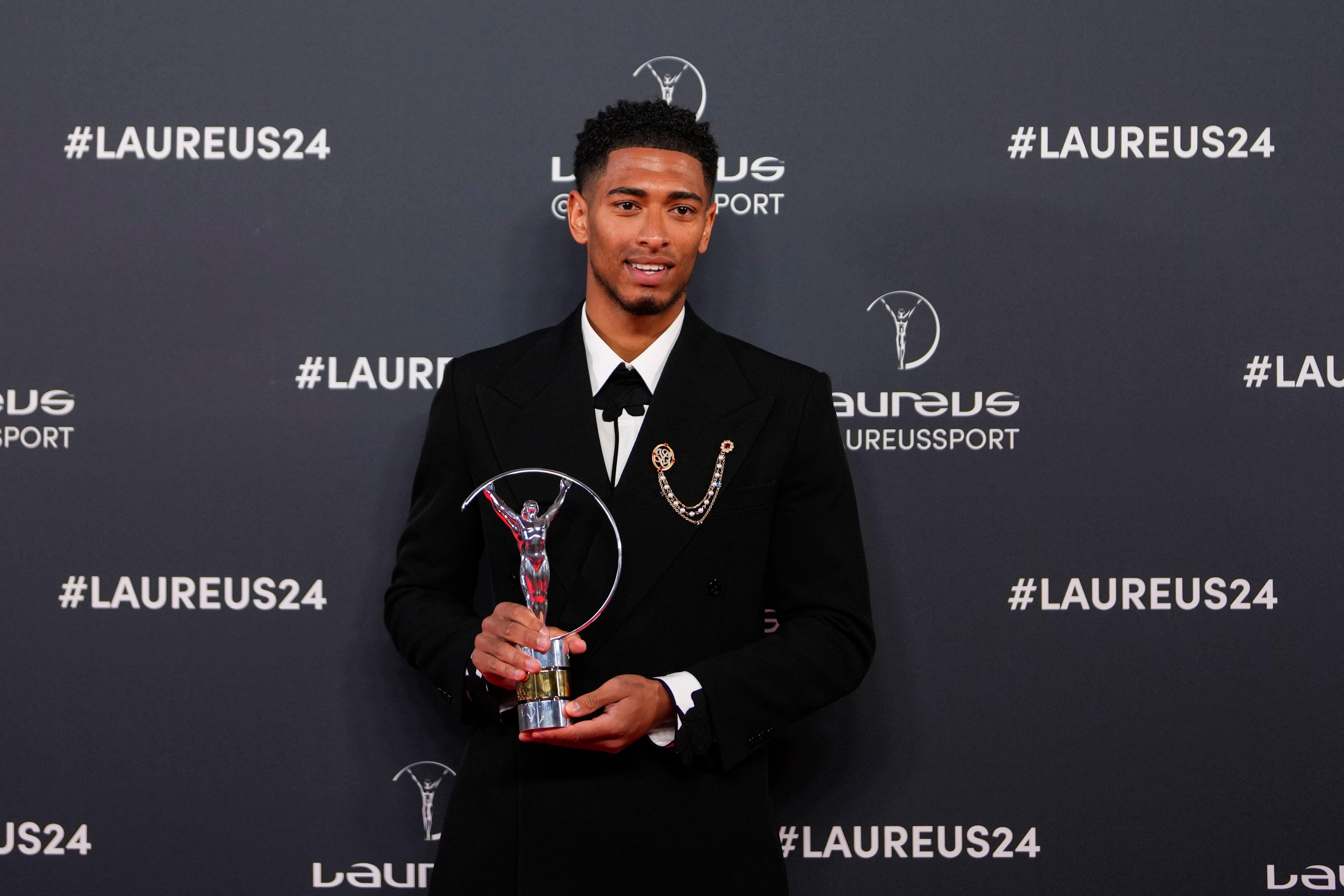 Jude Bellingham was recognised at the Laureus World Sports Awards (Manu Fernandez/AP)