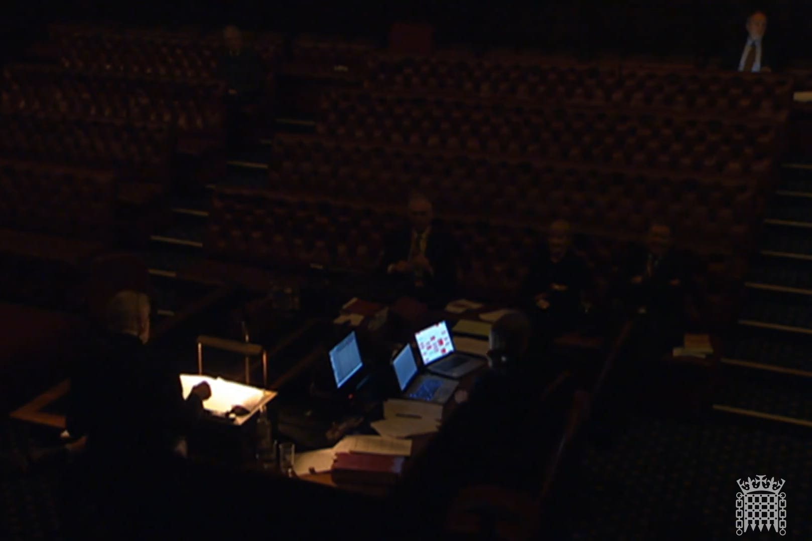 The lights went out in the House of Lords (House of Lords/UK Parliament/PA)