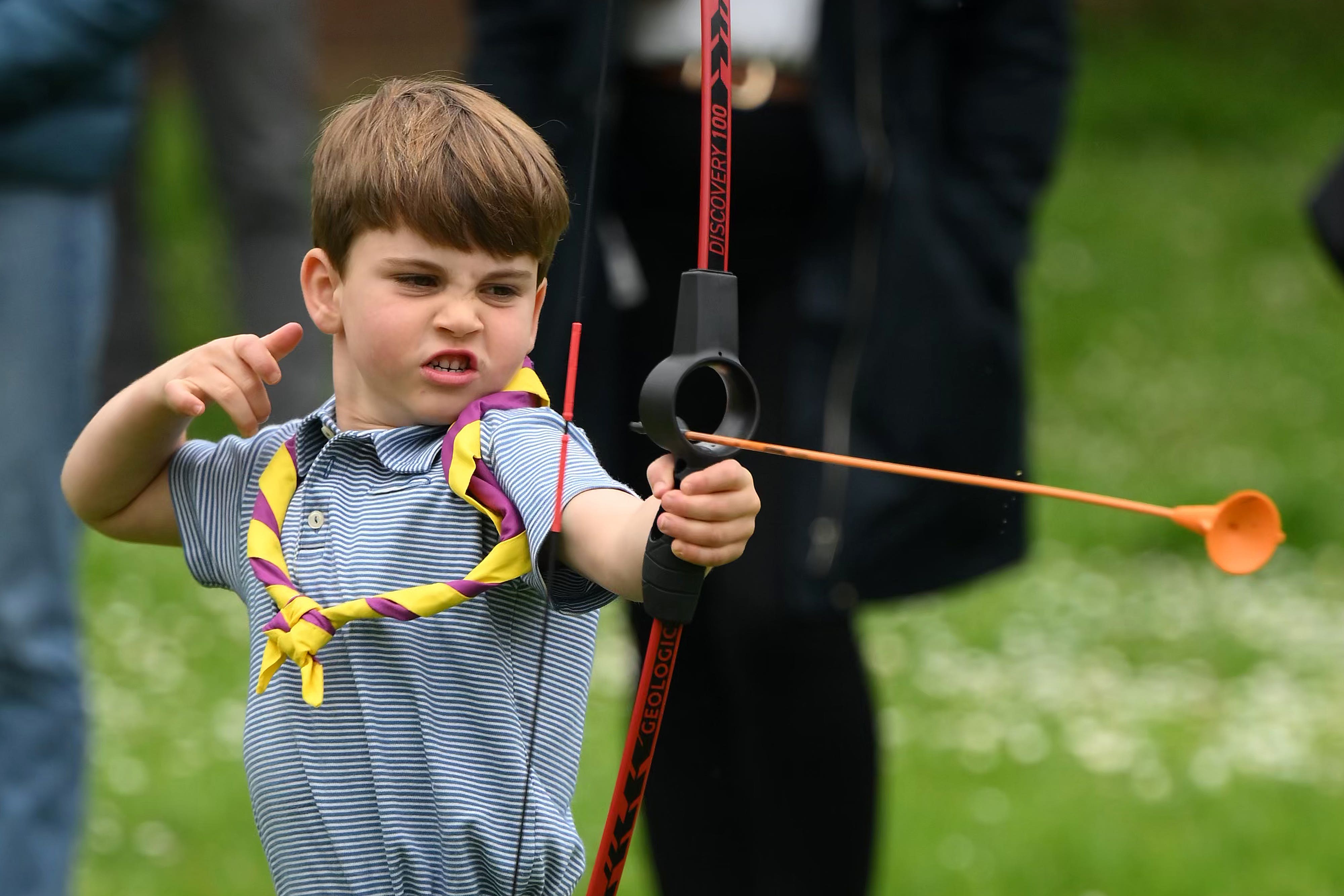 Prince Louis, during a visit to 3rd Upton Scouts Hut in Slough as part of the Big Help Out in 2023, turned six on Tuesday (PA)