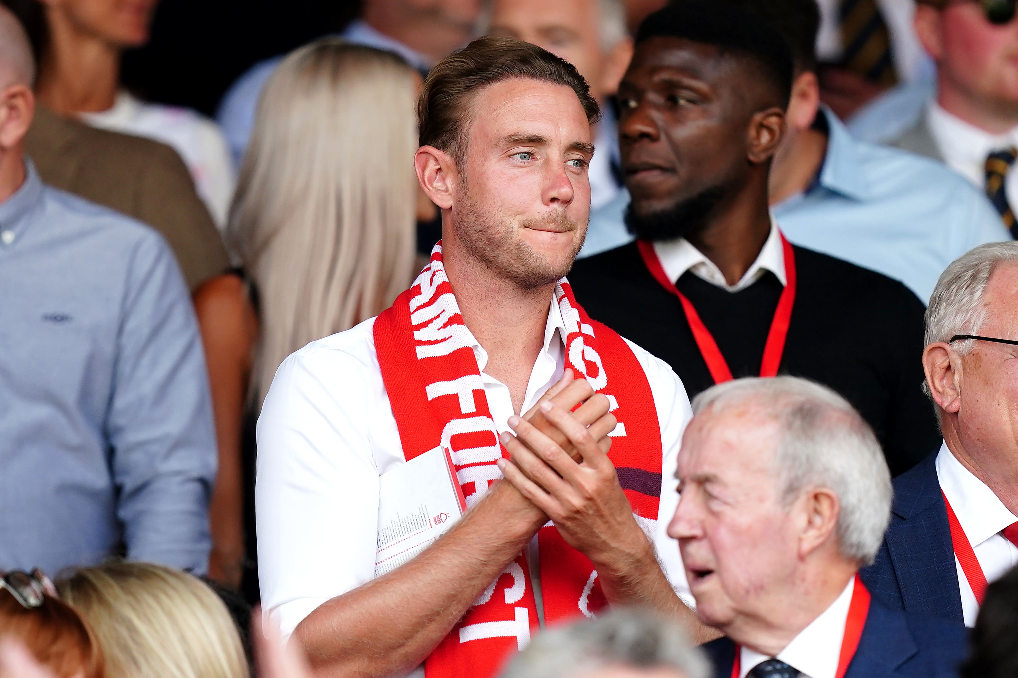 Stuart Broad is a long-time fan of Nottingham Forest (Mike Egerton/PA)