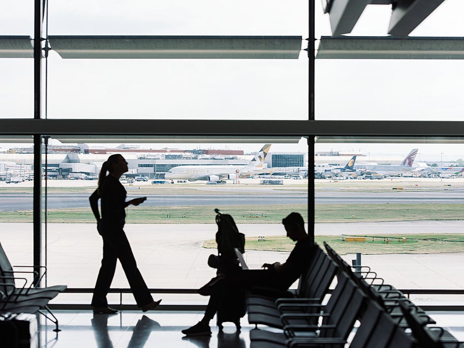 Departure point: Passengers at London Heathrow